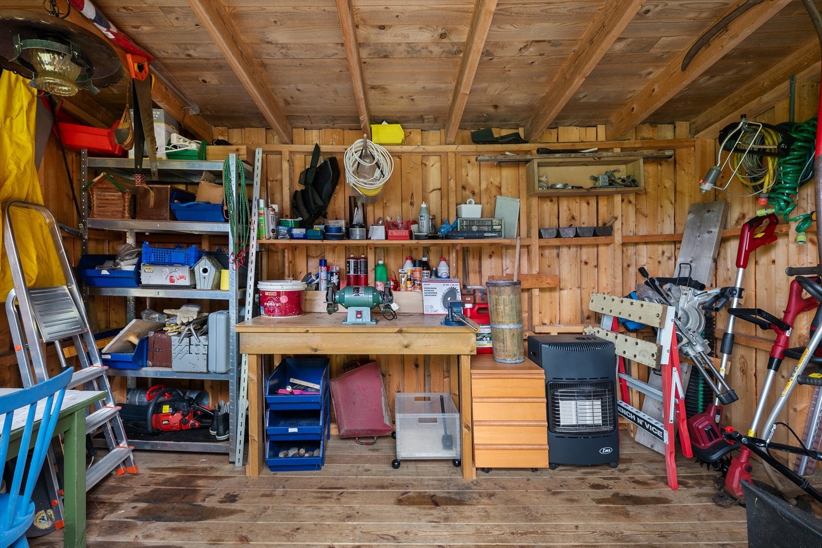 Redskapsbod kan også benyttes som hobbyrom/verksted. Galleribilde