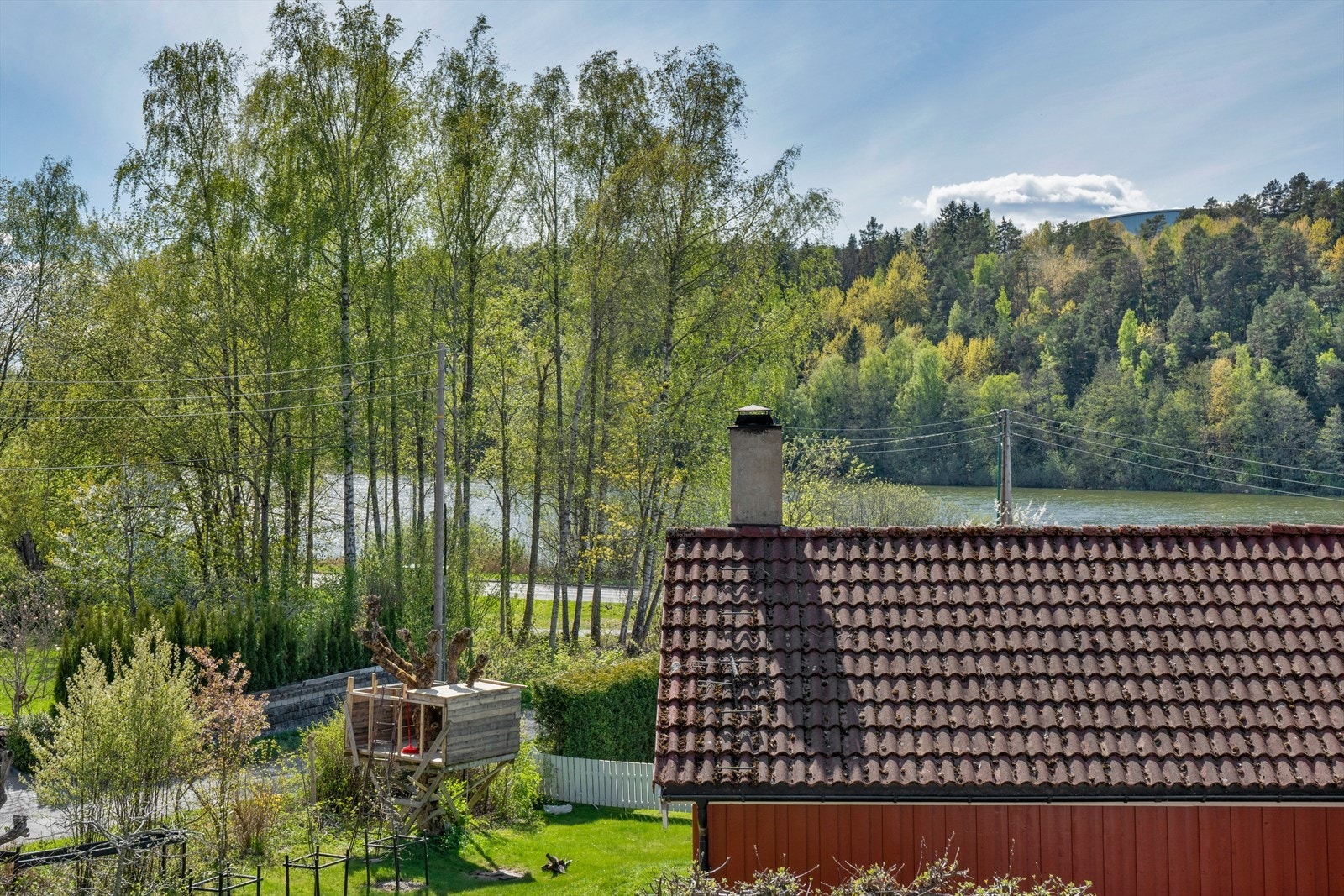 Utsikt fra balkongen Galleribilde