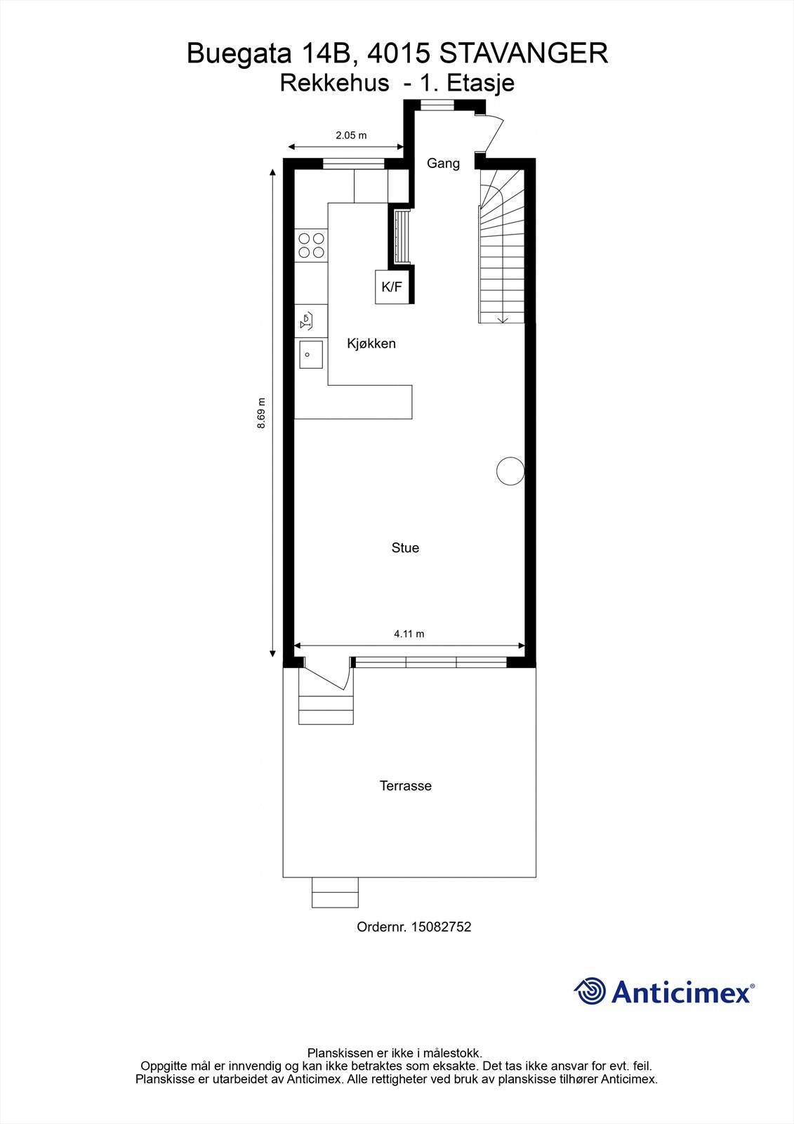 Plantegning 1. etg. Galleribilde