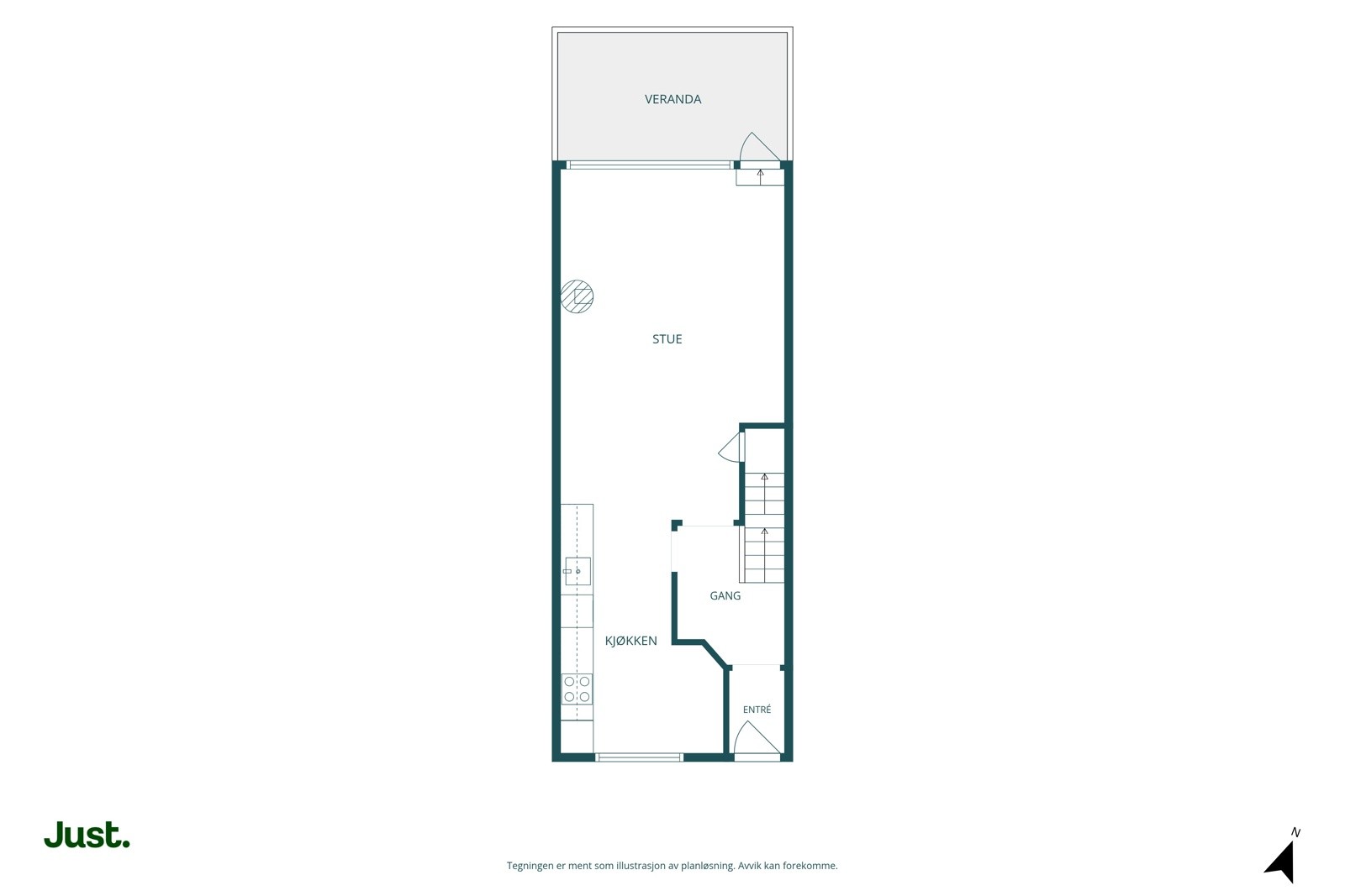 Plantegning hovedplan. Galleribilde