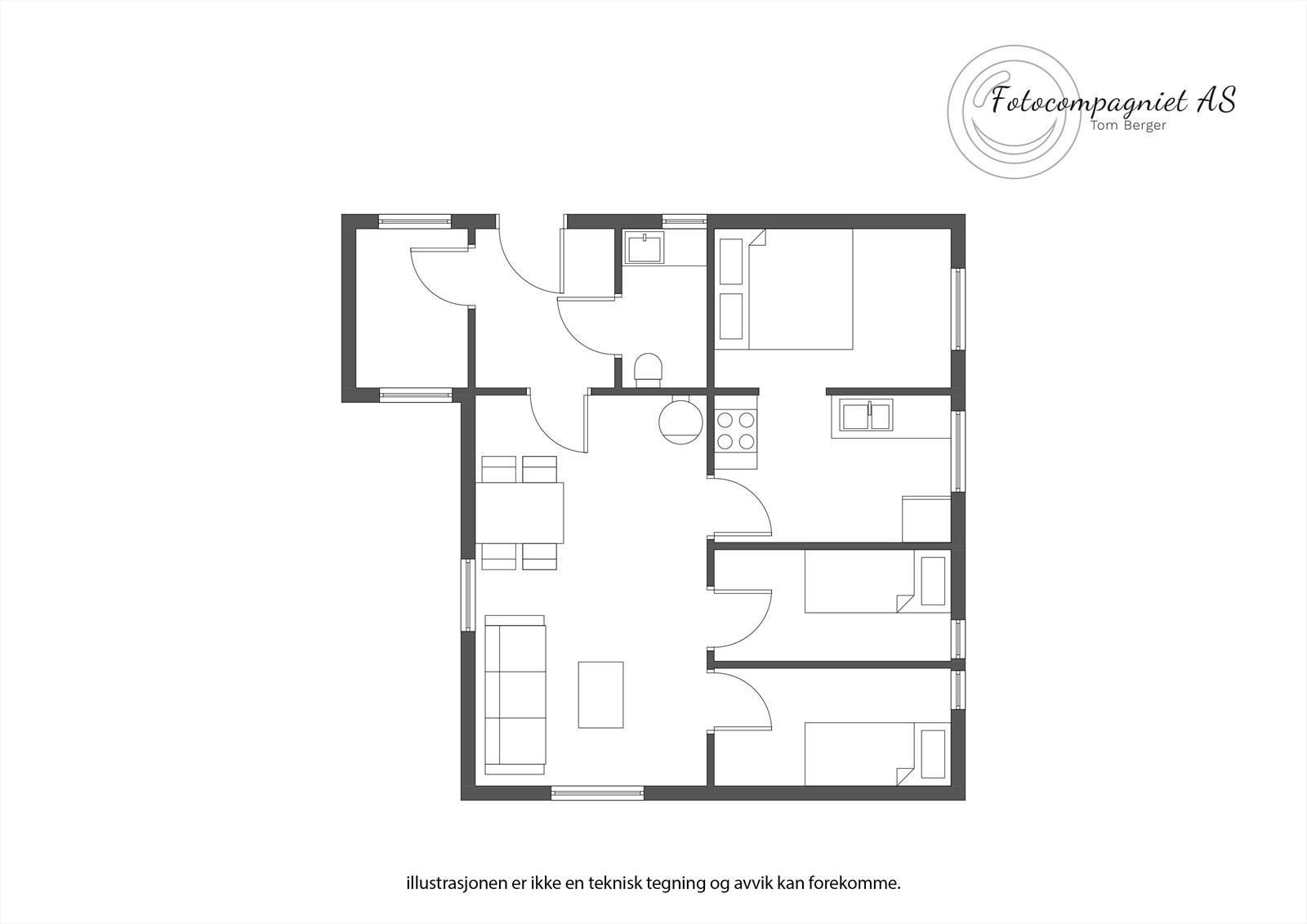 Plantegning Galleribilde