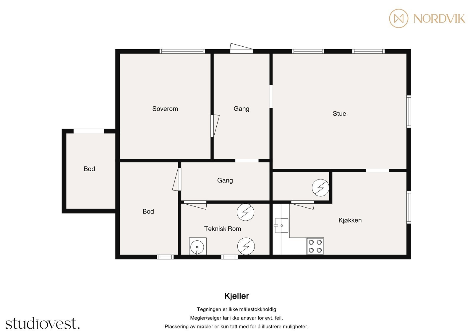 - Plantegning kjeller - Galleribilde