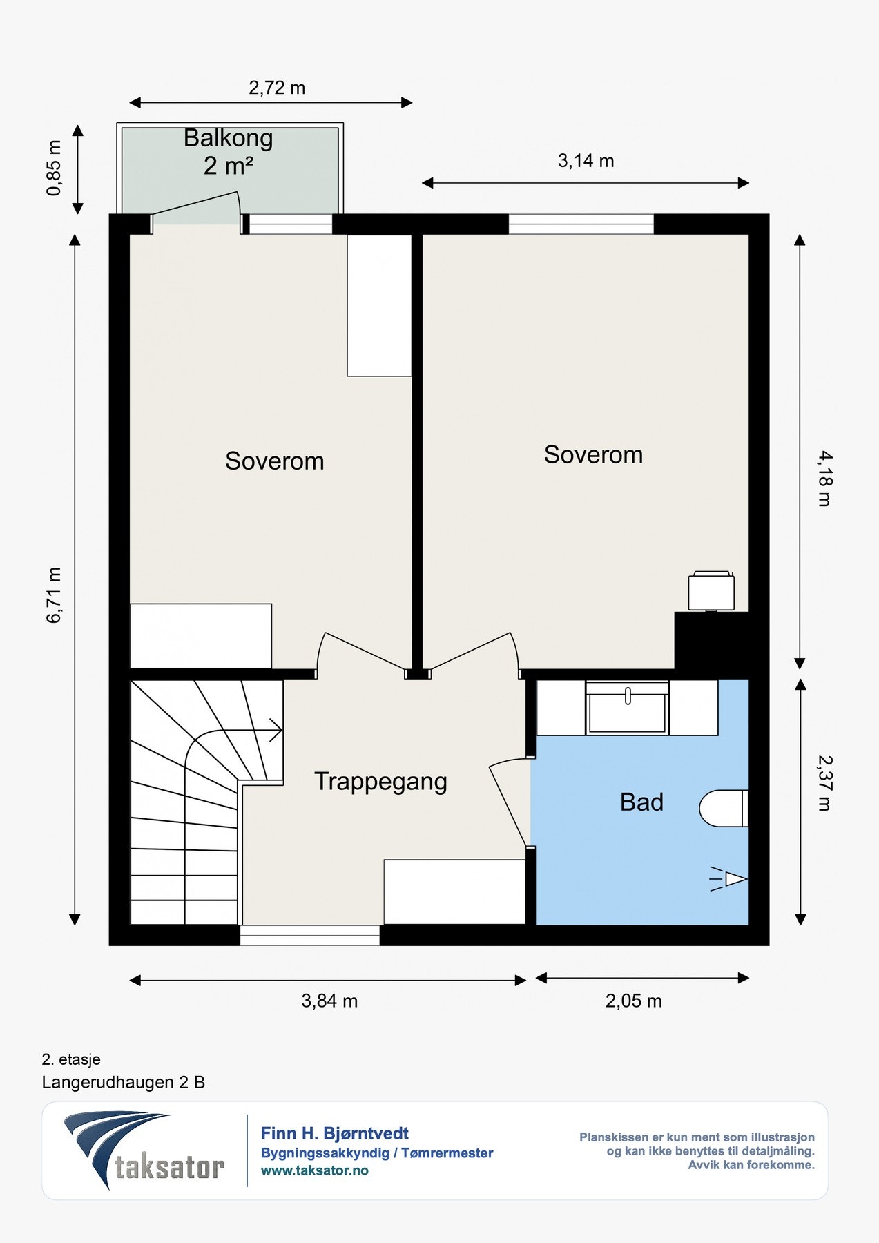 Planskisse 2.etg. Galleribilde