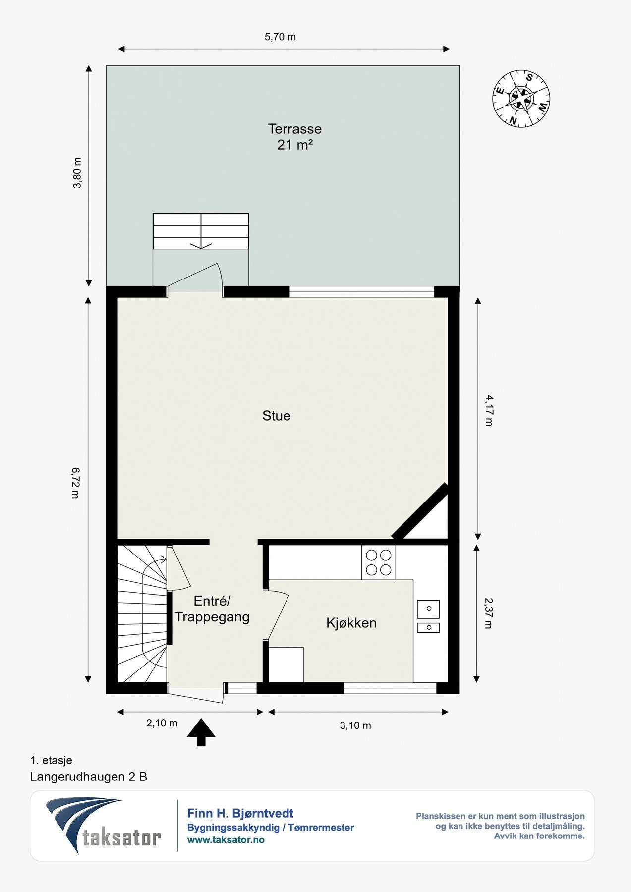 Planskisse 1.etg. Galleribilde