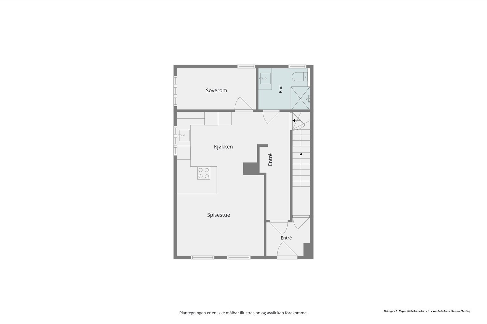 Plantegning 1.etg. Galleribilde