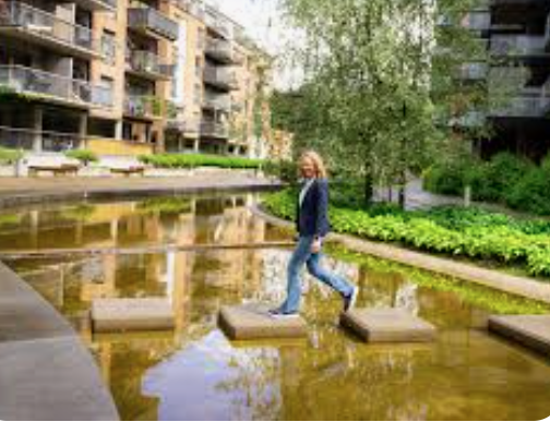 Flott uteområde i kværnerbyen Galleribilde