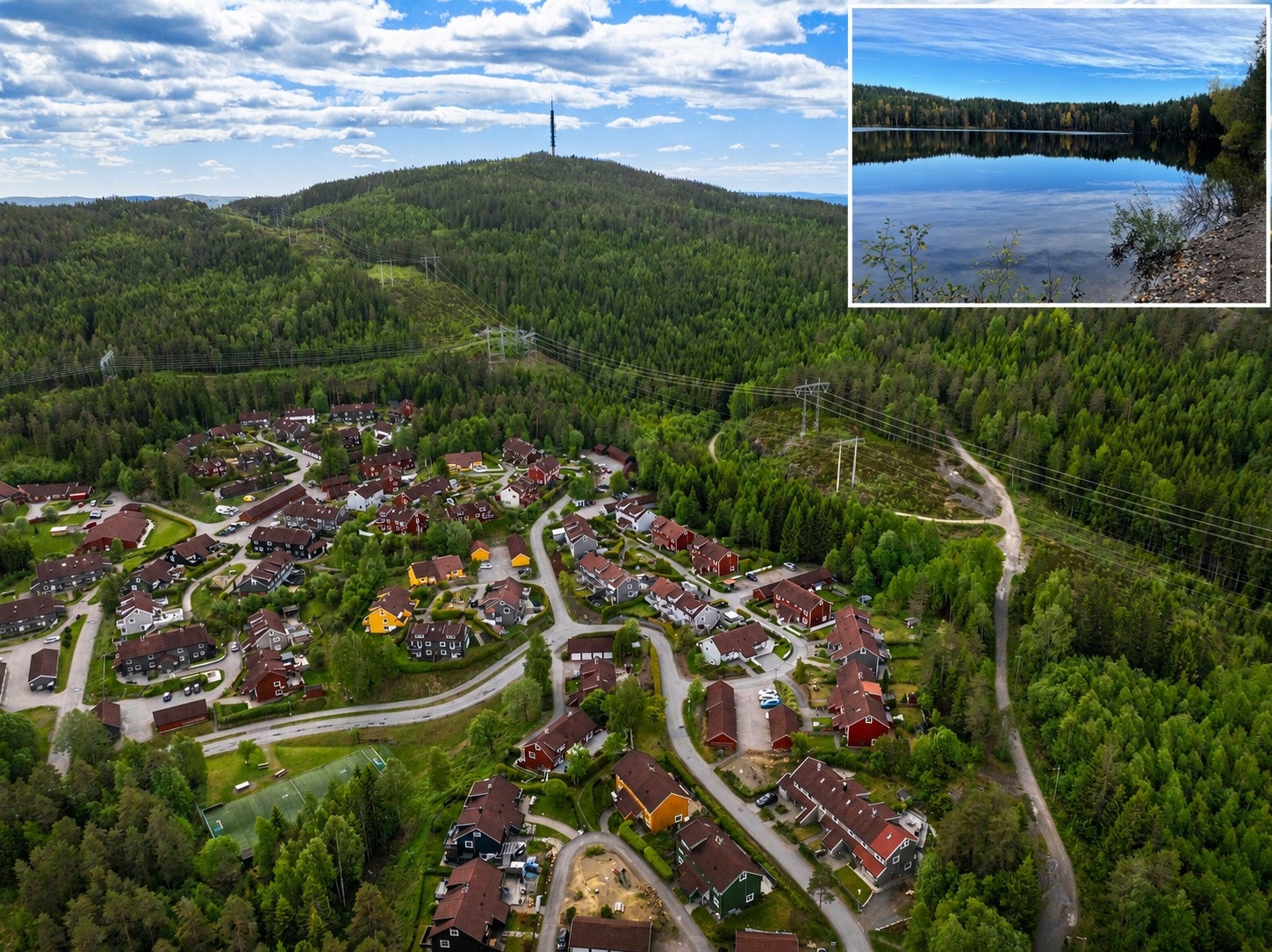 Flere badevann, stier og turstier, i umiddelbar nærhet, samt skiløyper om vinteren ligger rett utenfor døra! Galleribilde