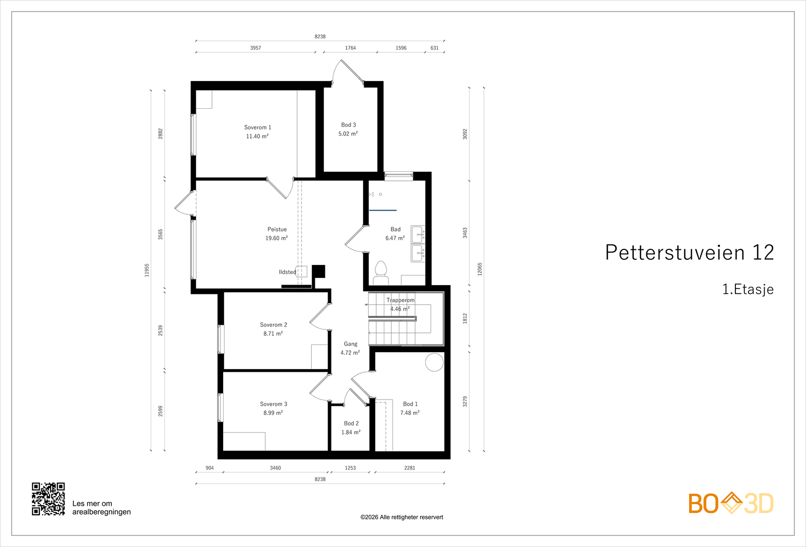 Plantegning u.etg Galleribilde