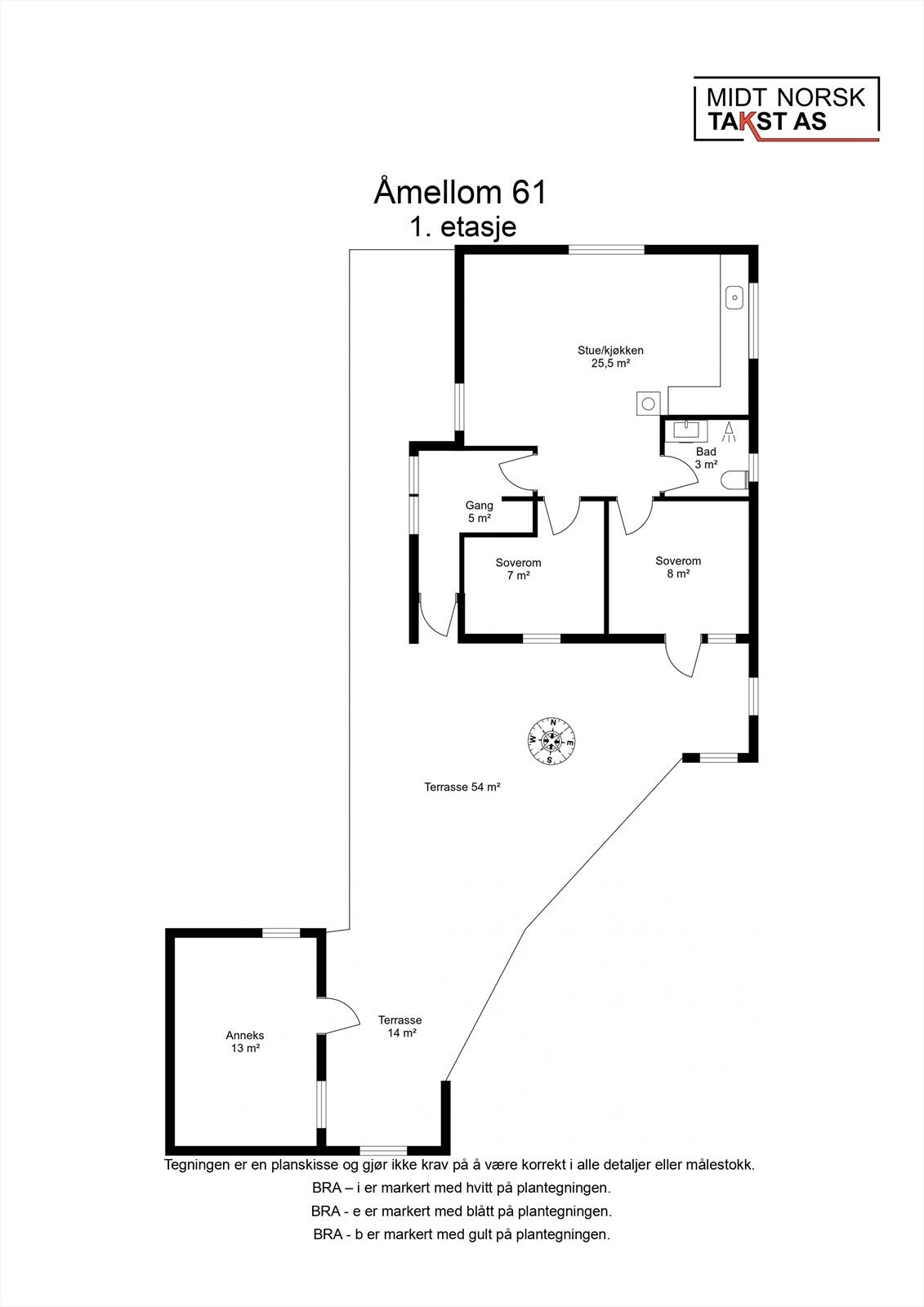 Planskisse 1. etasje Galleribilde
