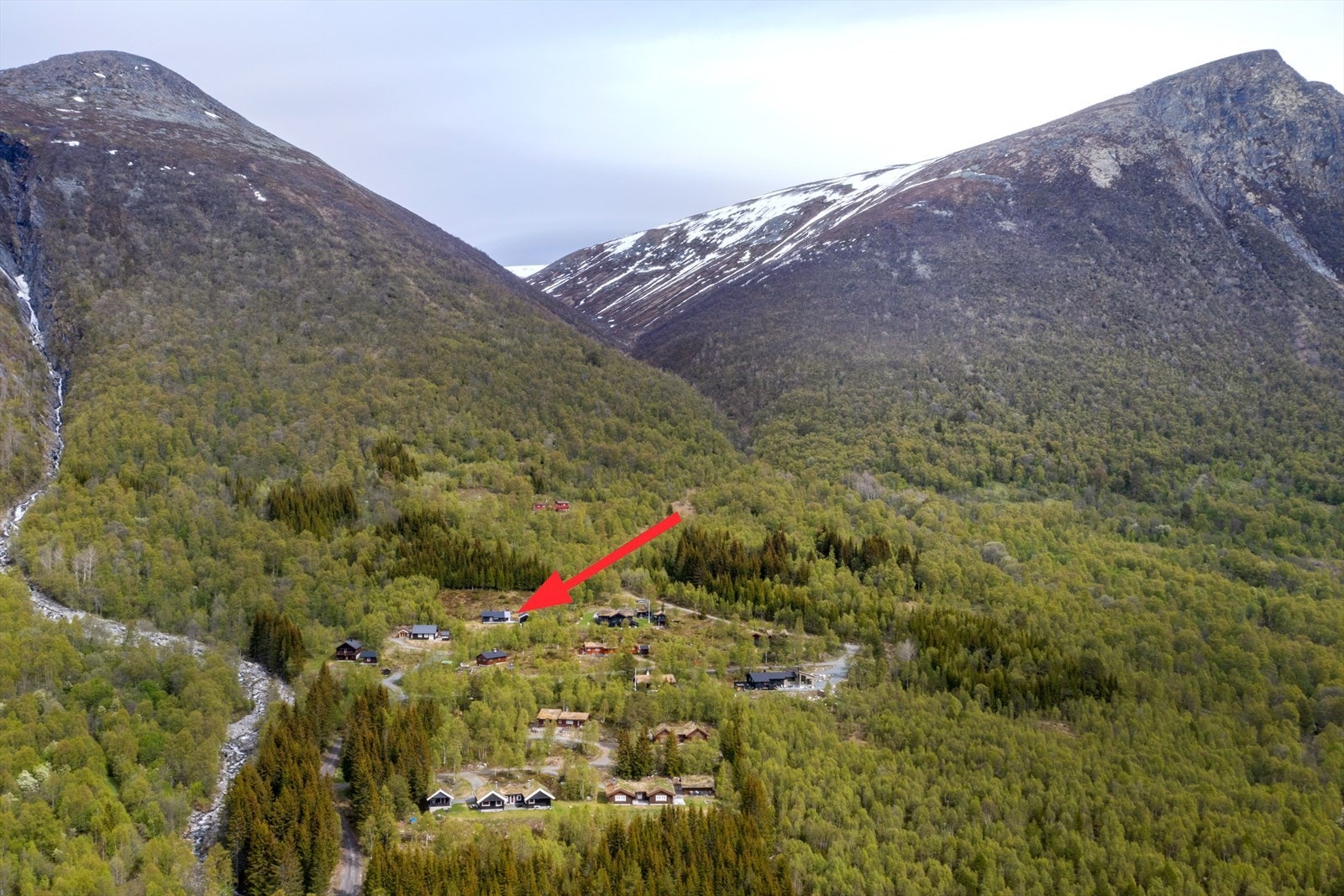 Oversiktsbilde med markering Galleribilde