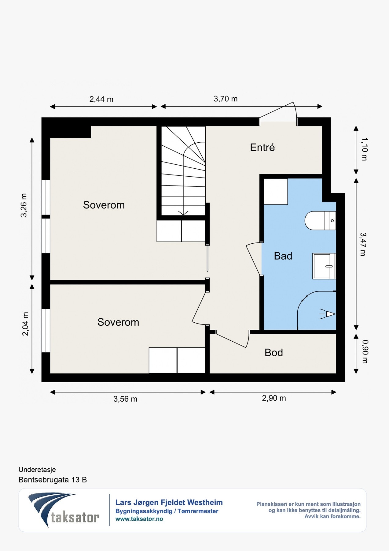Plantegning underetasje. Galleribilde