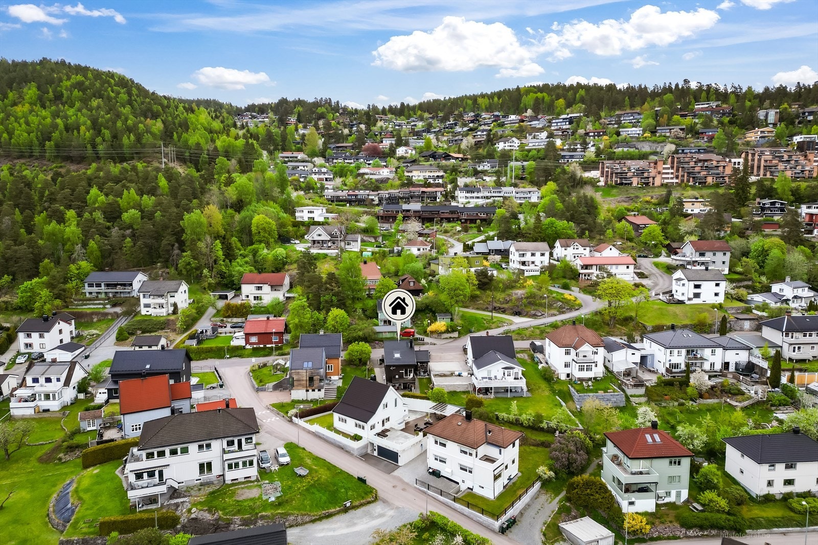 Området byr på gode turmuligheter med nærhet til skog og mark. Galleribilde