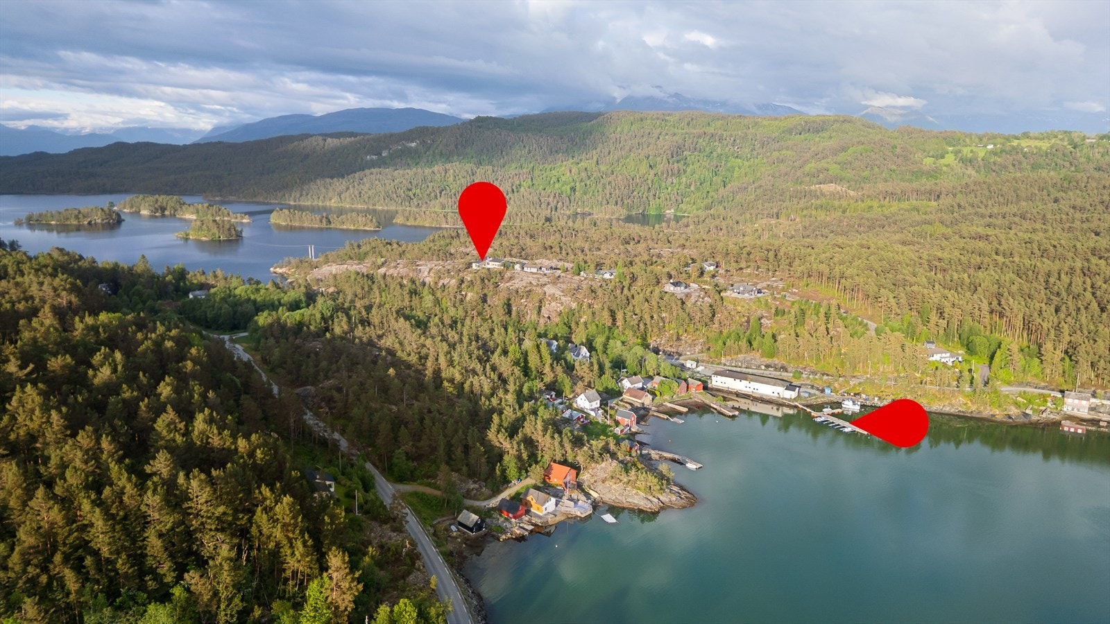 Ca. 5 min. gange til båtplassen Galleribilde