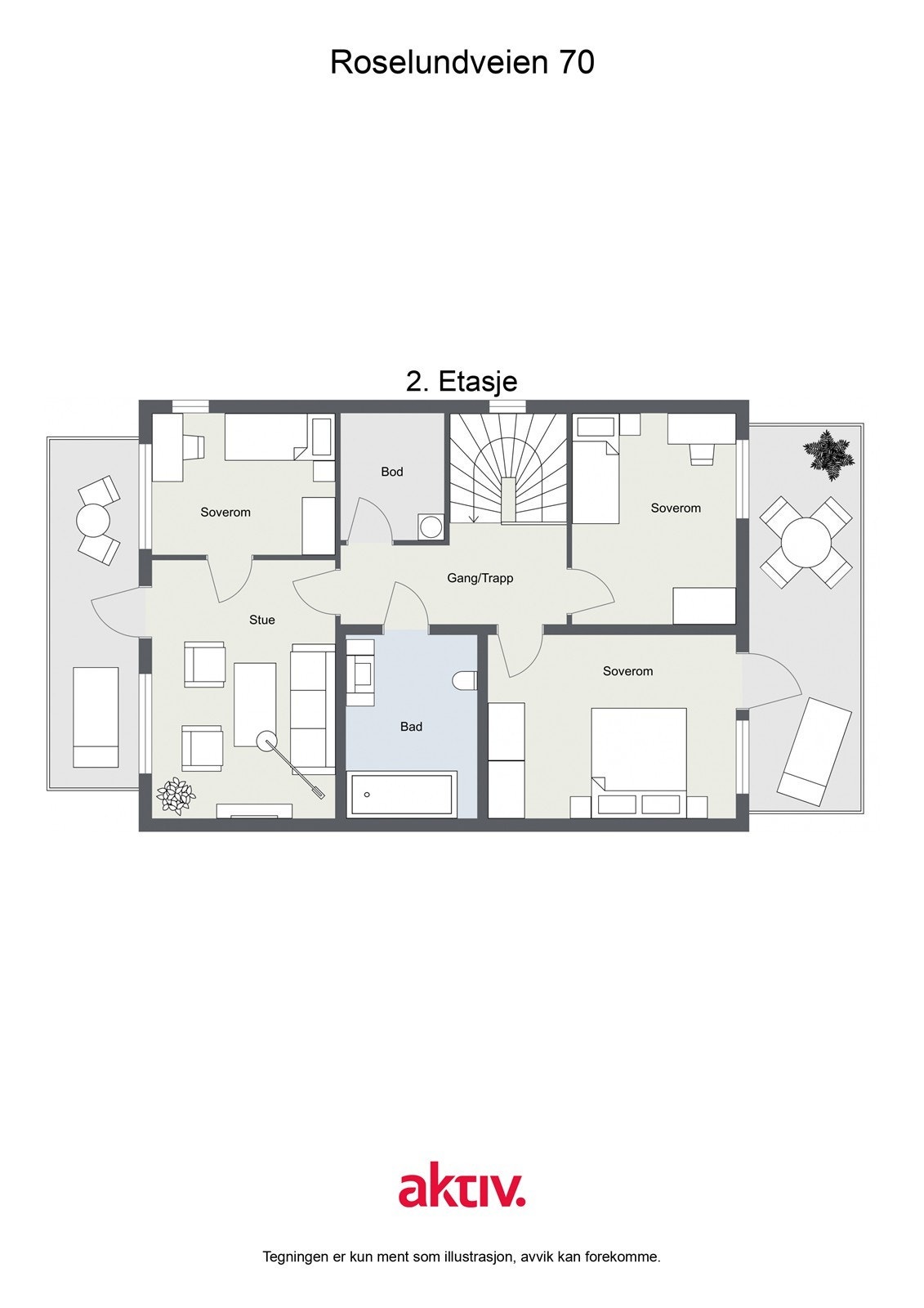 Plantegning 2. etg. Galleribilde
