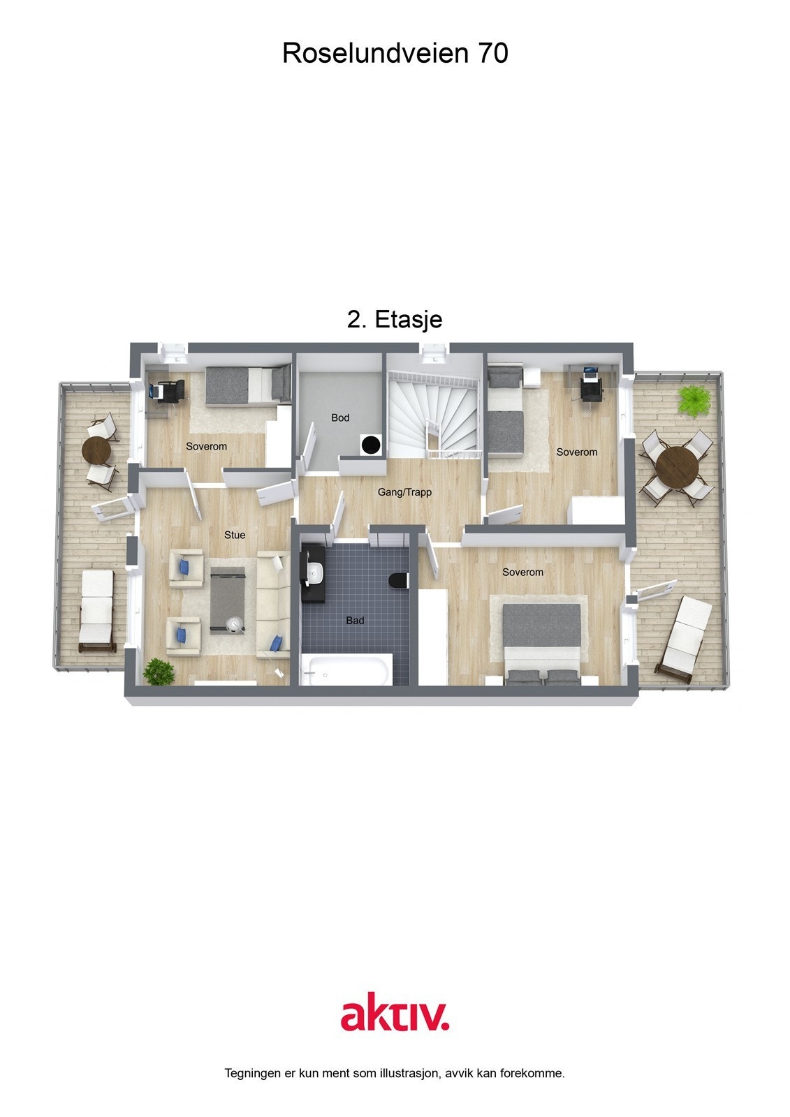 Plantegning 2. etg. Galleribilde