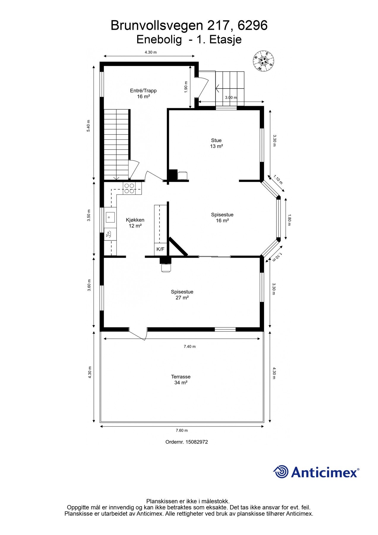 Planskisse hovedplan. Galleribilde