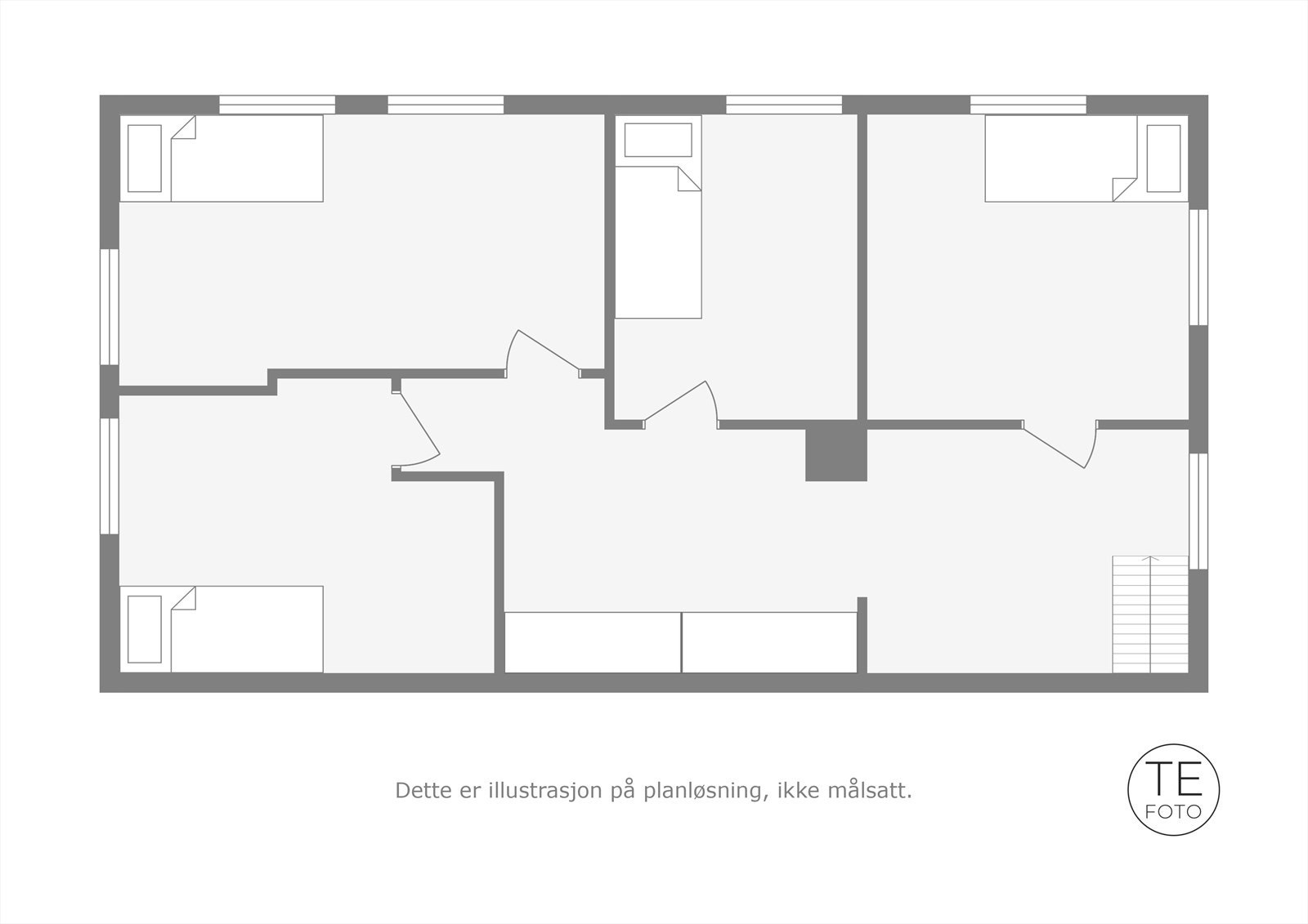 Plantegning 2. etasje Galleribilde