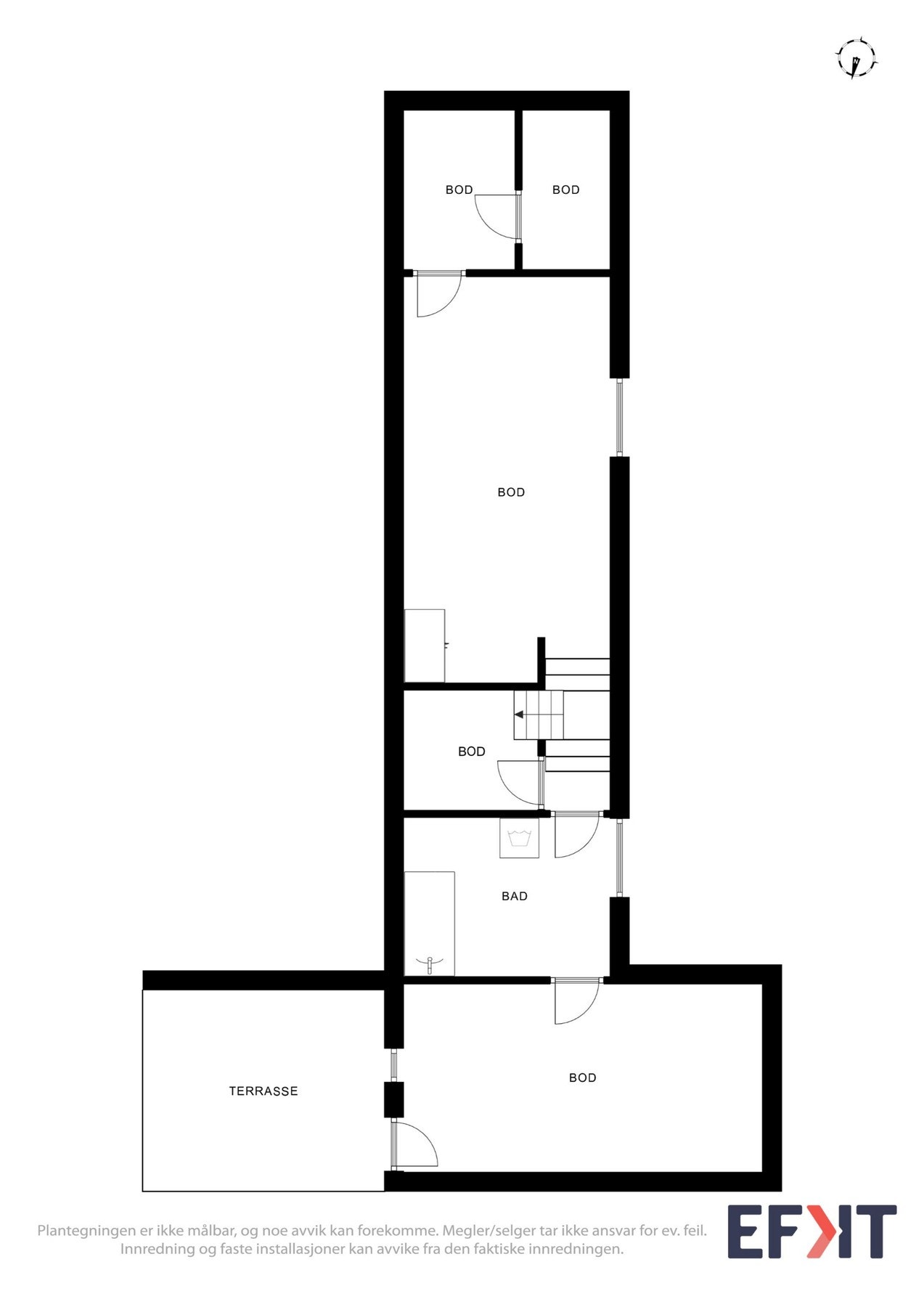 Plantegning kjeller Galleribilde
