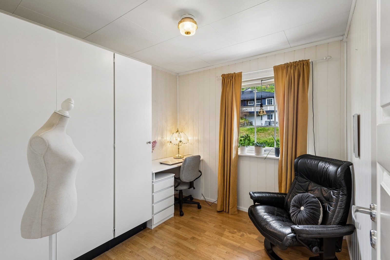 Dette rommet er i dag benyttes som kontor. Galleribilde