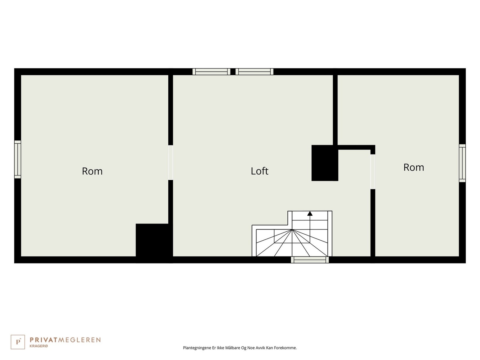 Plantegning loftsplan Galleribilde