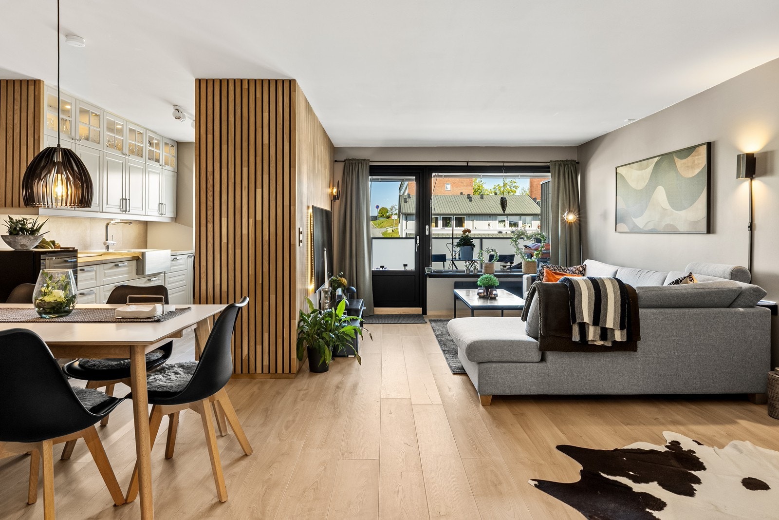 Leiligheten har utgang til balkong fra stuen.
Foto:Fotoetcetera AS Galleribilde