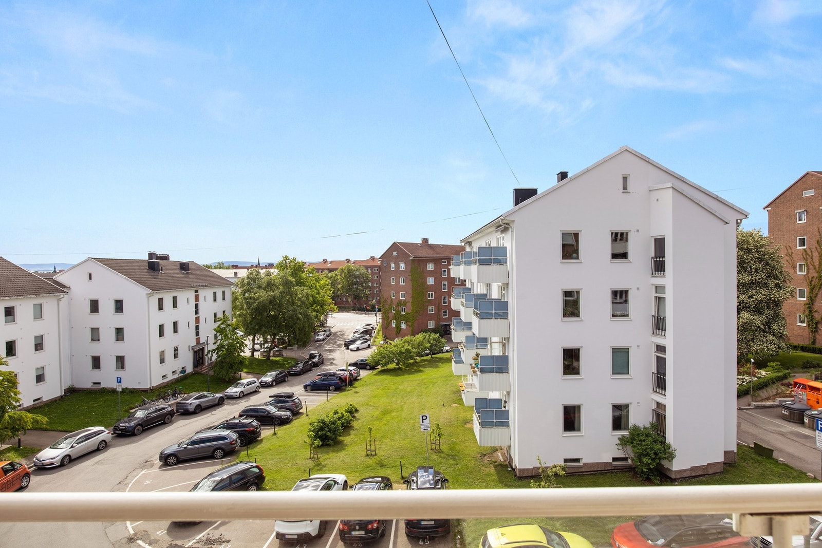 Utsikt fra balkongen Galleribilde