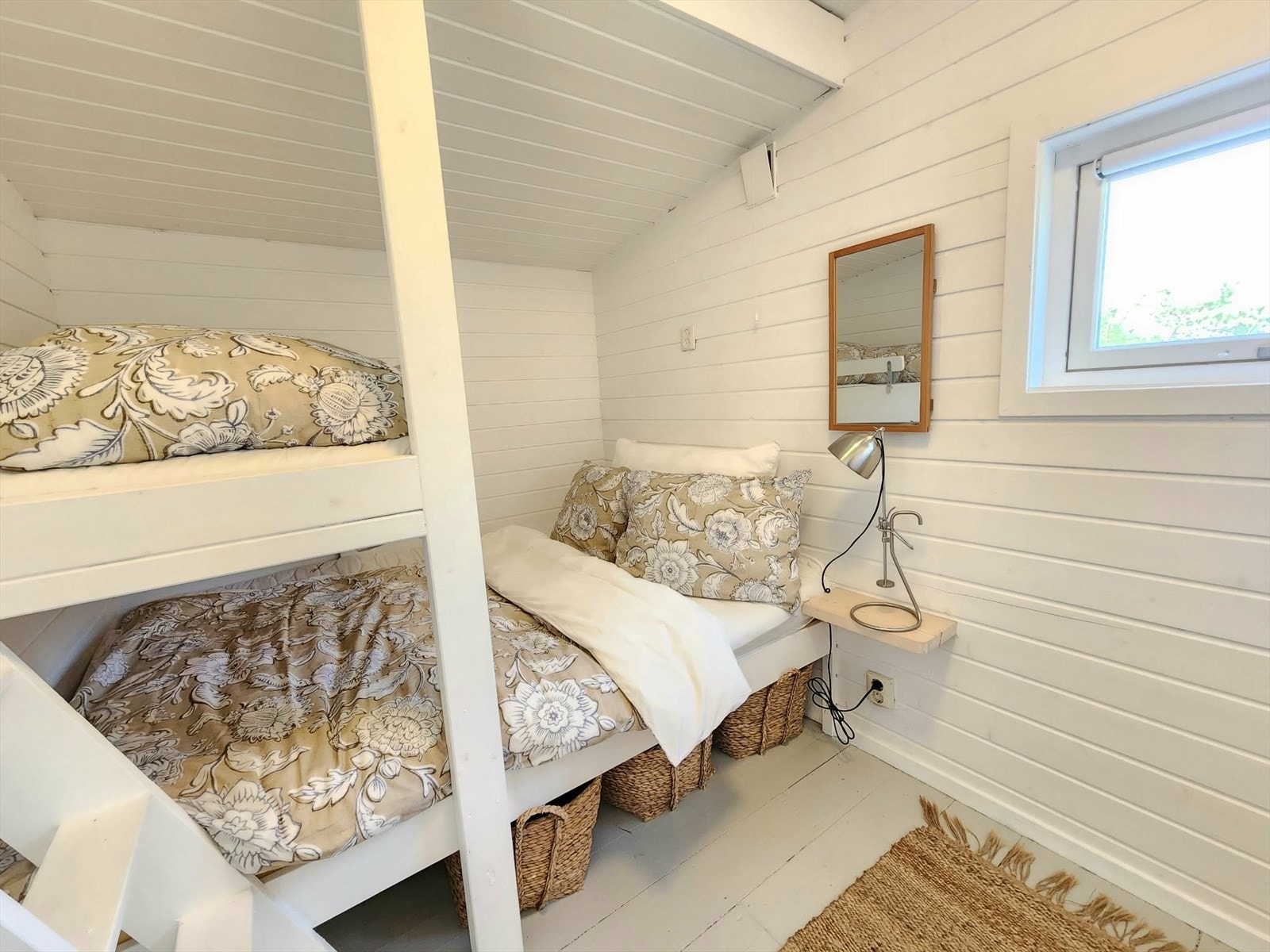 To soverom hvor det er gjennomgang til det ene soverommet via det andre soverommet Galleribilde