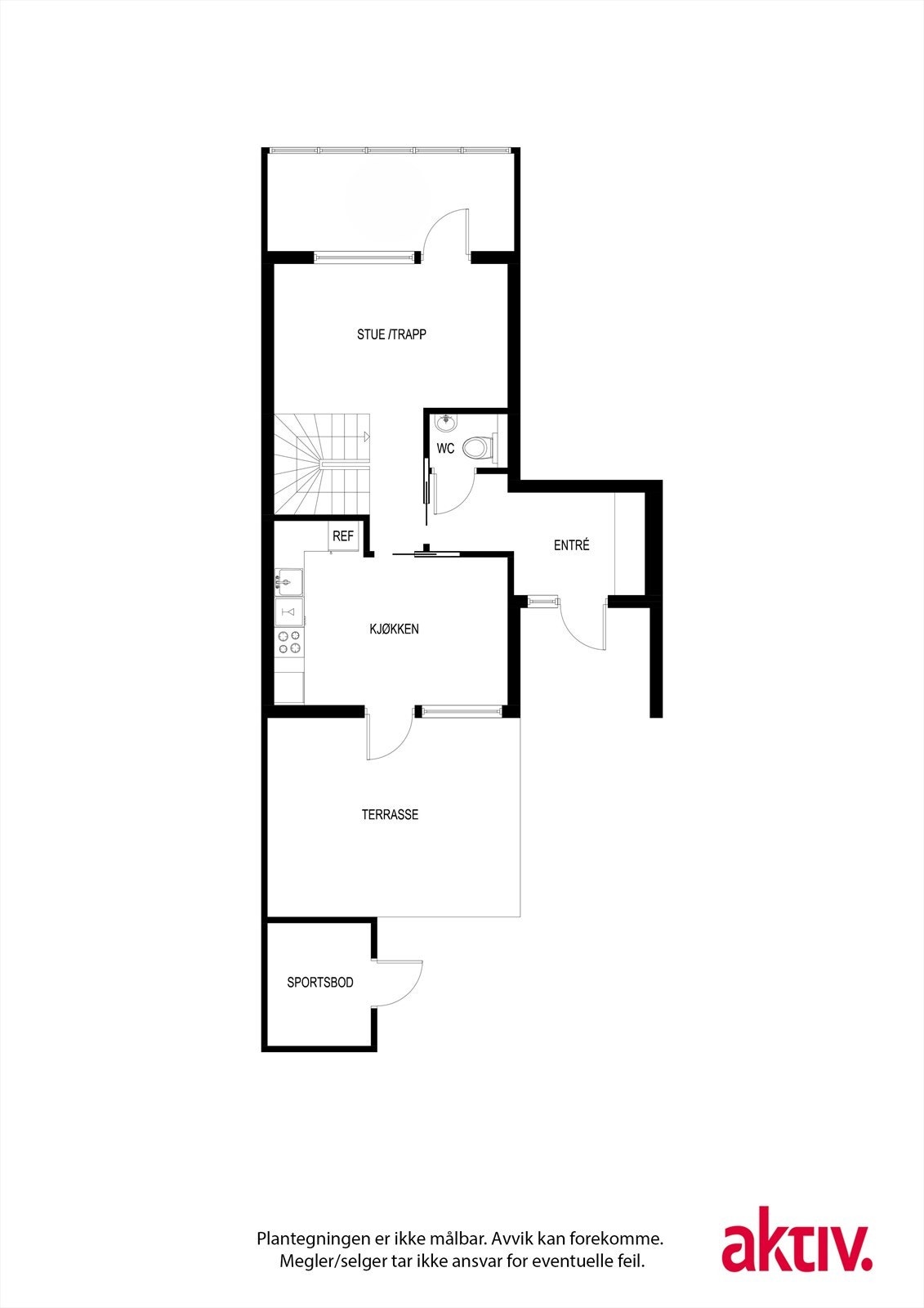 Plantegning 1.etg. Galleribilde