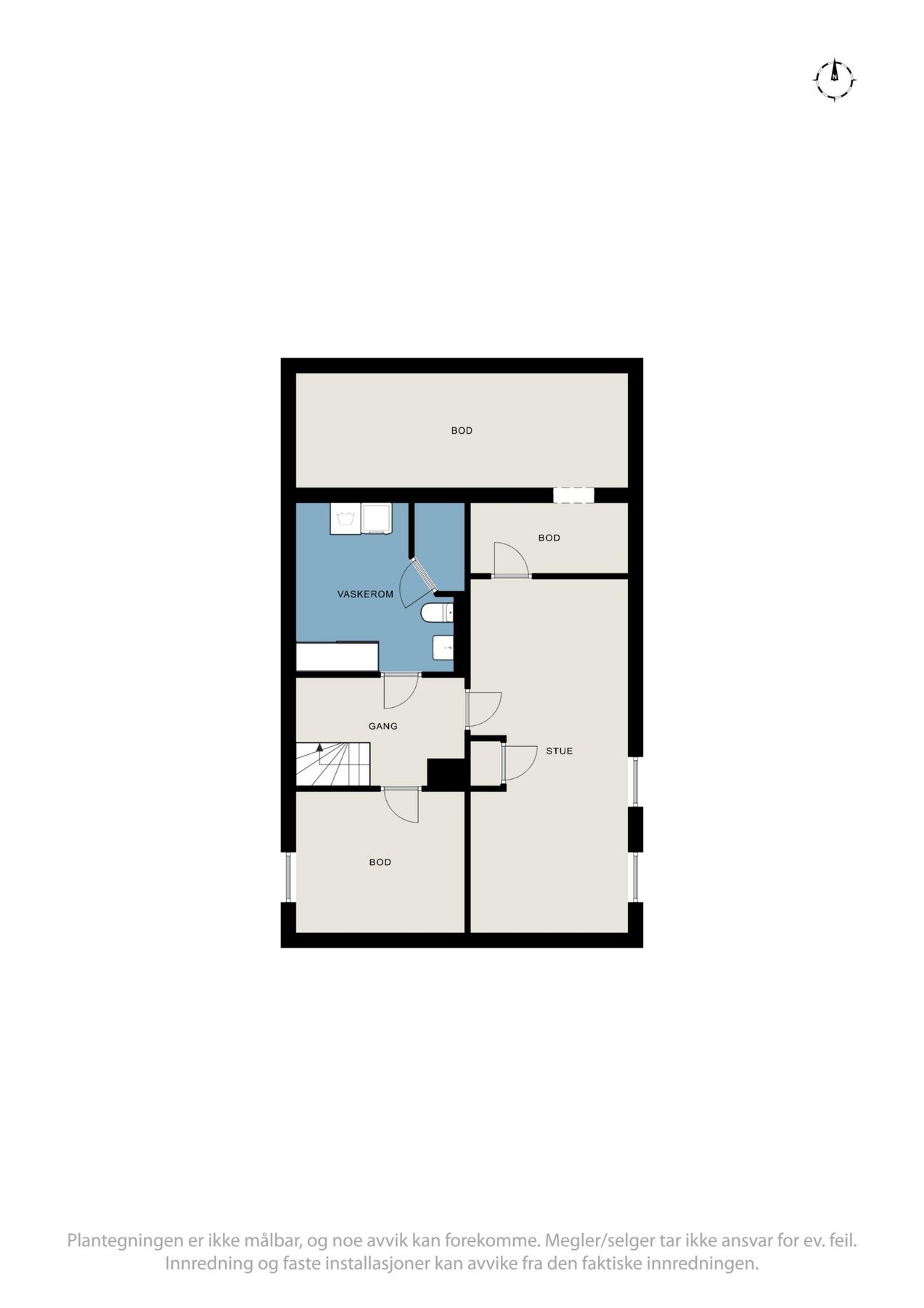 Planskisse kjeller. Galleribilde