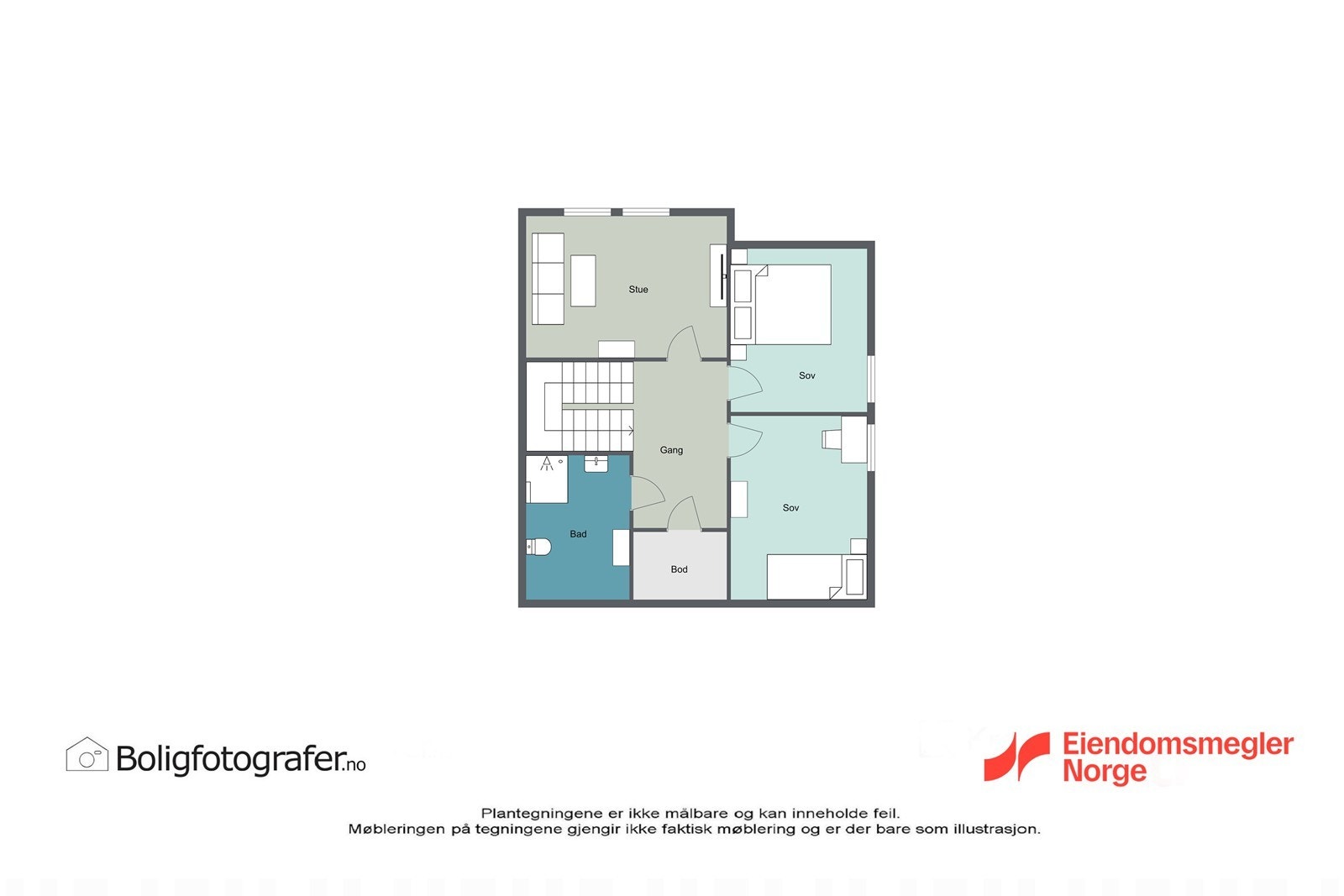 Plantegning loftsetasje. Galleribilde