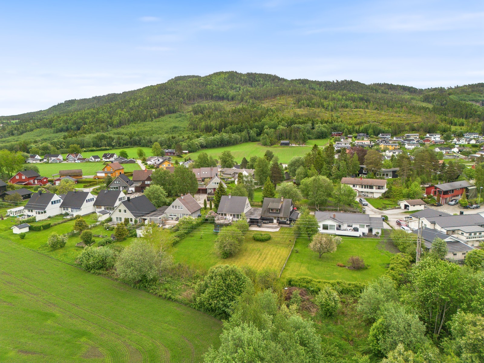 Kort gangavstand til både barnehage, lekeplass og turmuligheter. Galleribilde