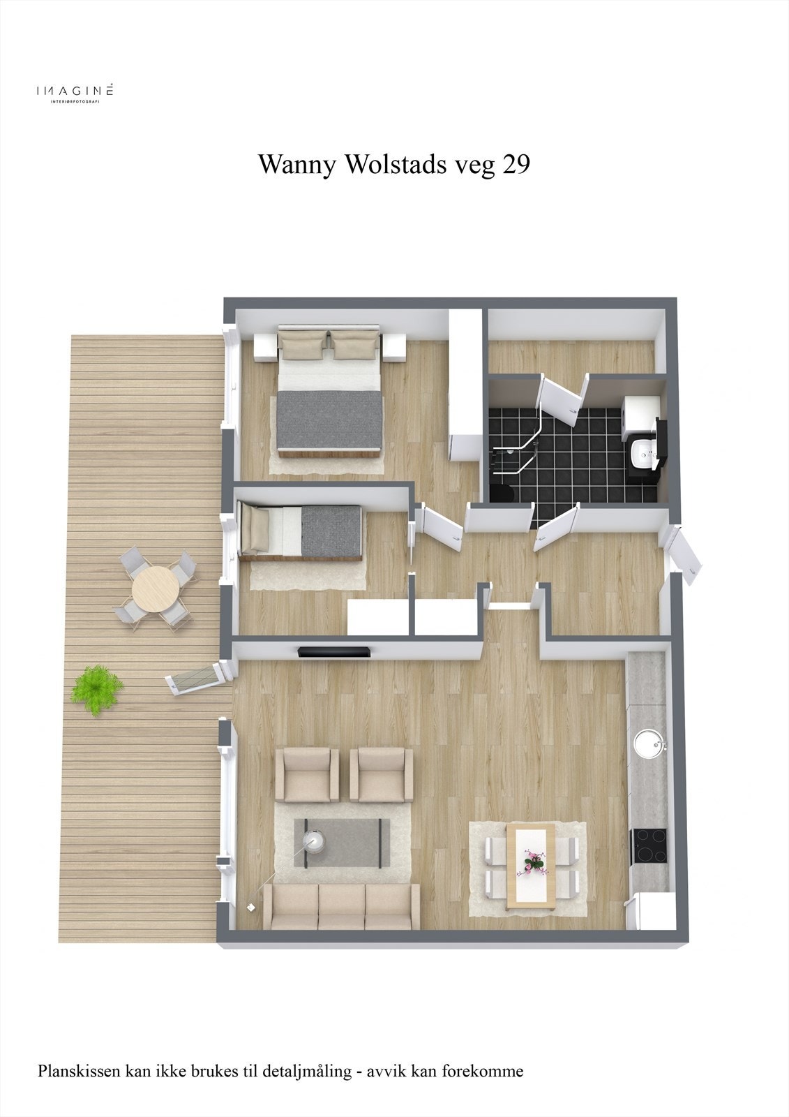 Plantegning - 3D Galleribilde