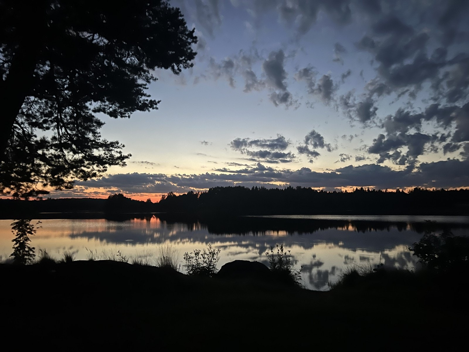 Lun kveldsstemning ved Lundebyvannet - selgers eget bilde. Galleribilde