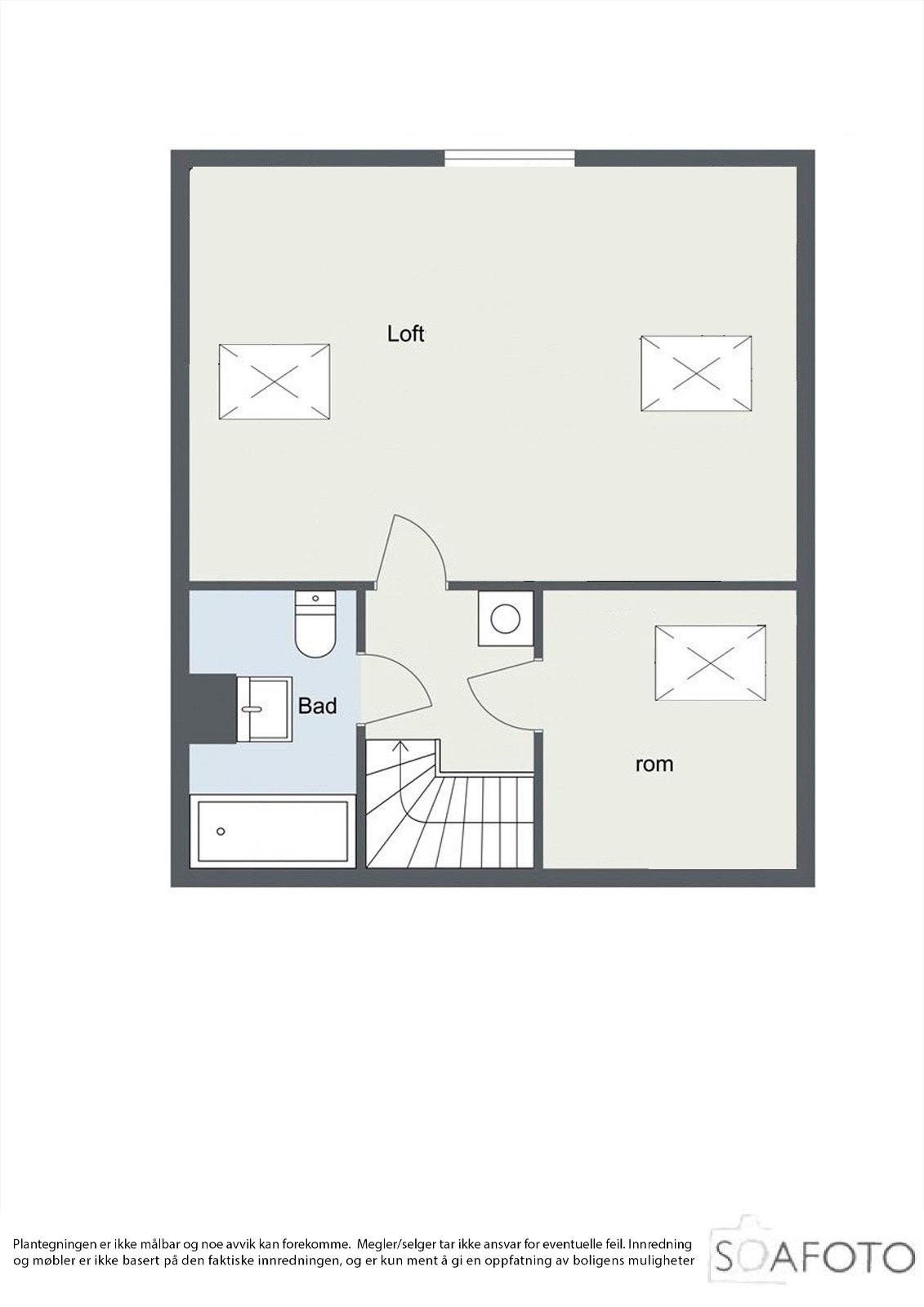 Plantegning Loftsetasjen Galleribilde