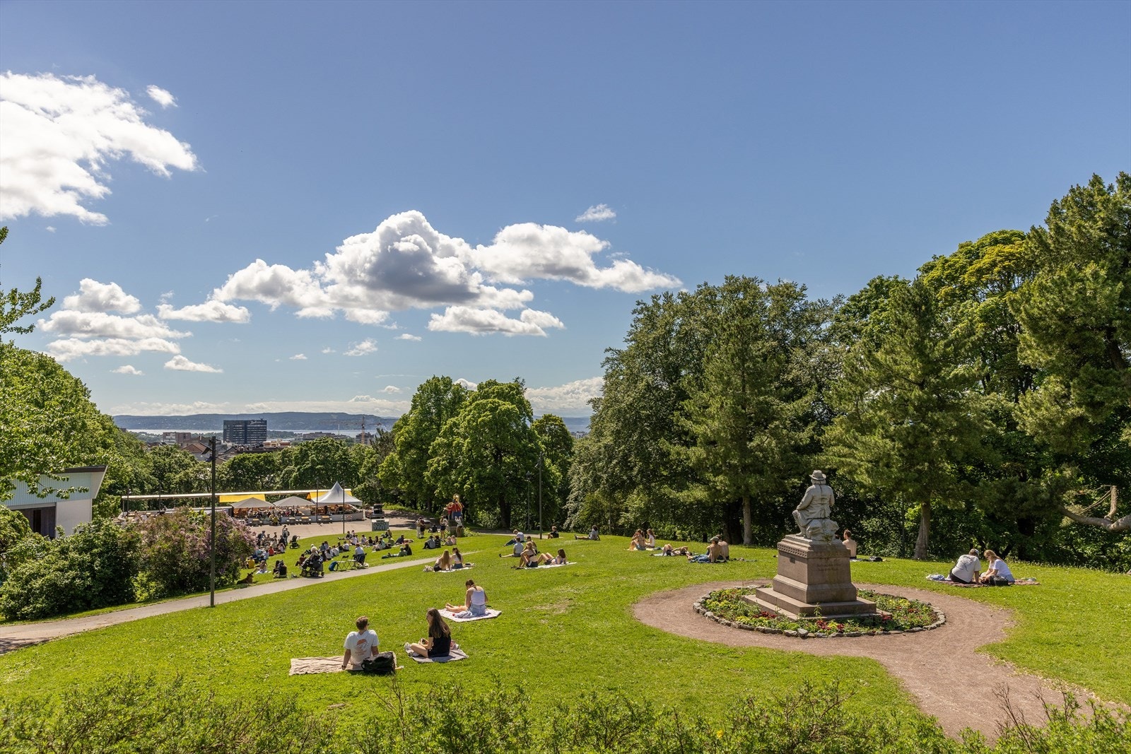 Flere flotte grønne lunger og parker i umiddelbar nærhet - her fra St. Hanshaugen Galleribilde