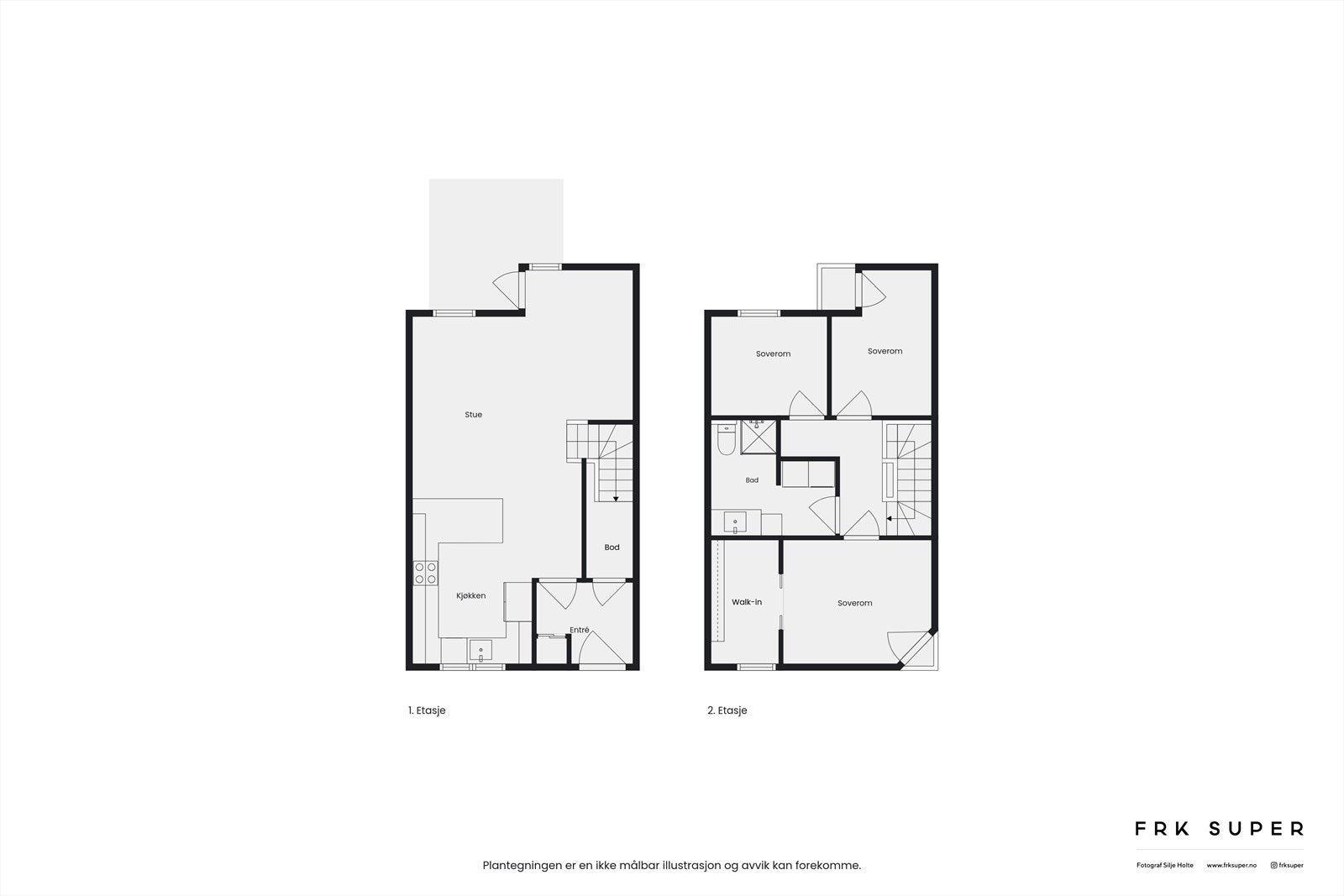 - Plantegning 1. og 2. etasje - Galleribilde