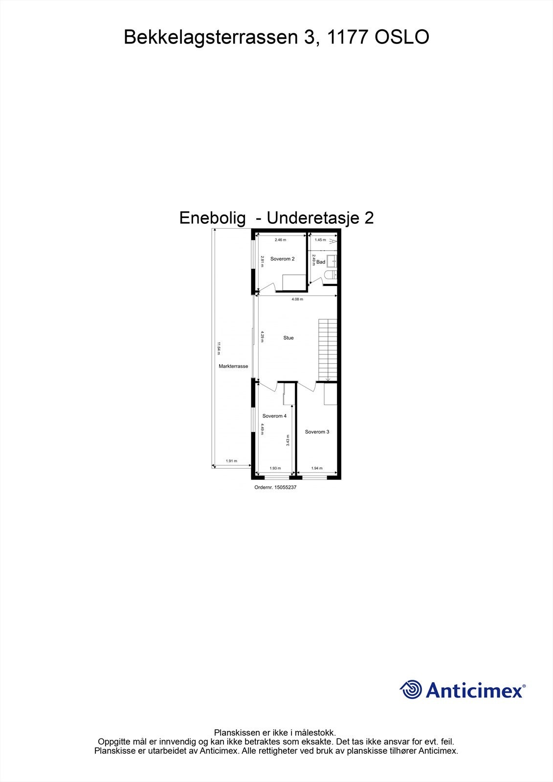 Plantegning - 2. underetasje Galleribilde