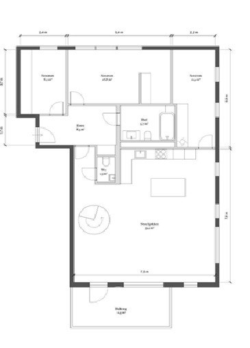 Planskisse 8.etg. Galleribilde
