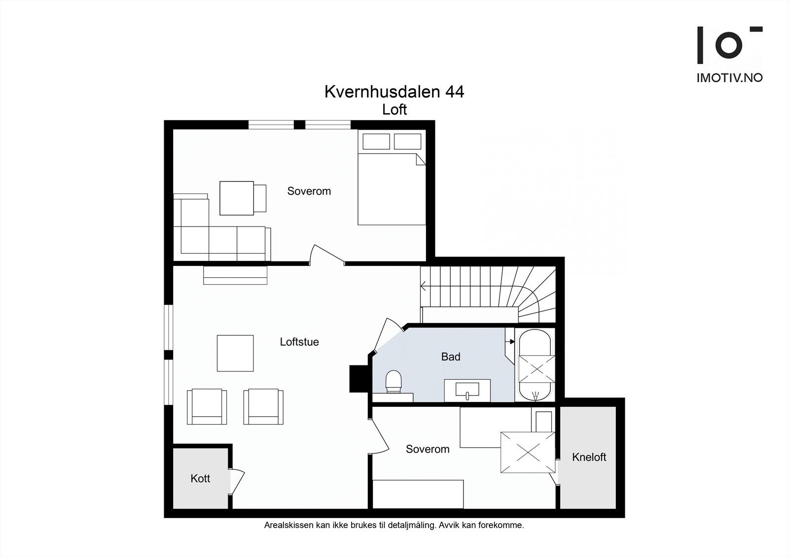 Planskisse loftsetasje Galleribilde