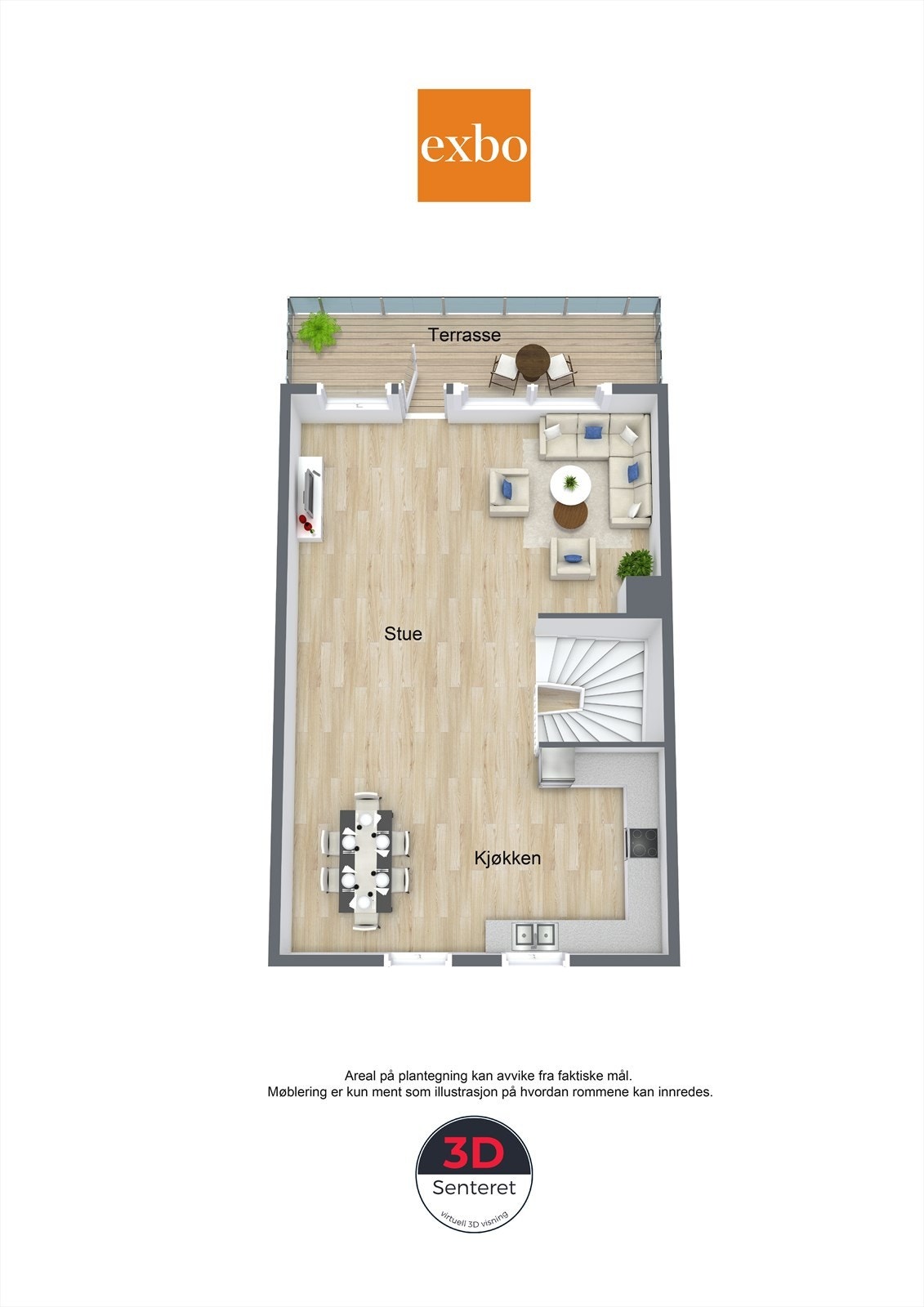Plantegning 2.etg Galleribilde