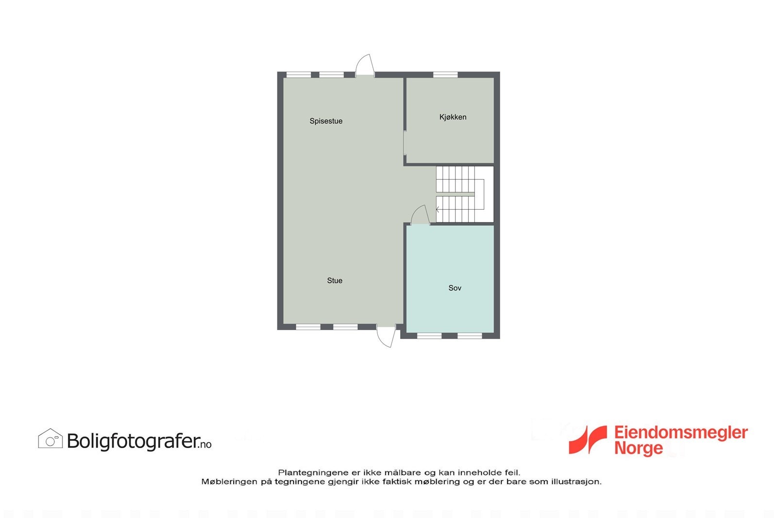 Plantegning 1 etg Galleribilde