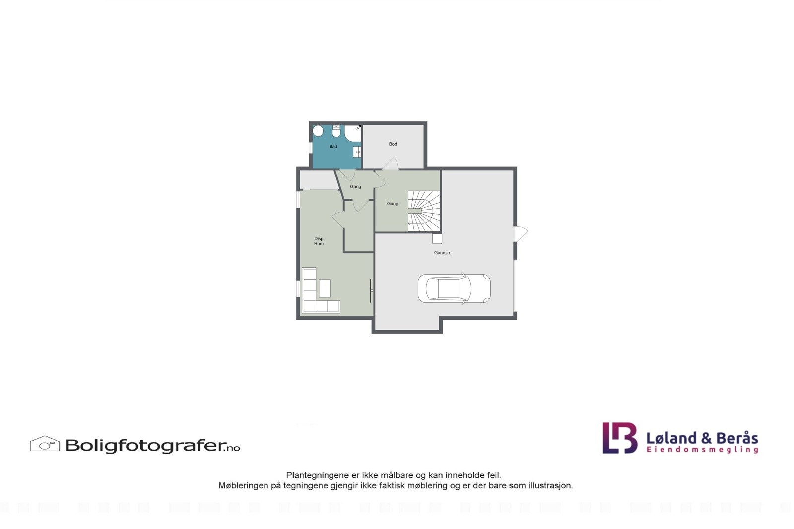 Plantegning underetasje Galleribilde