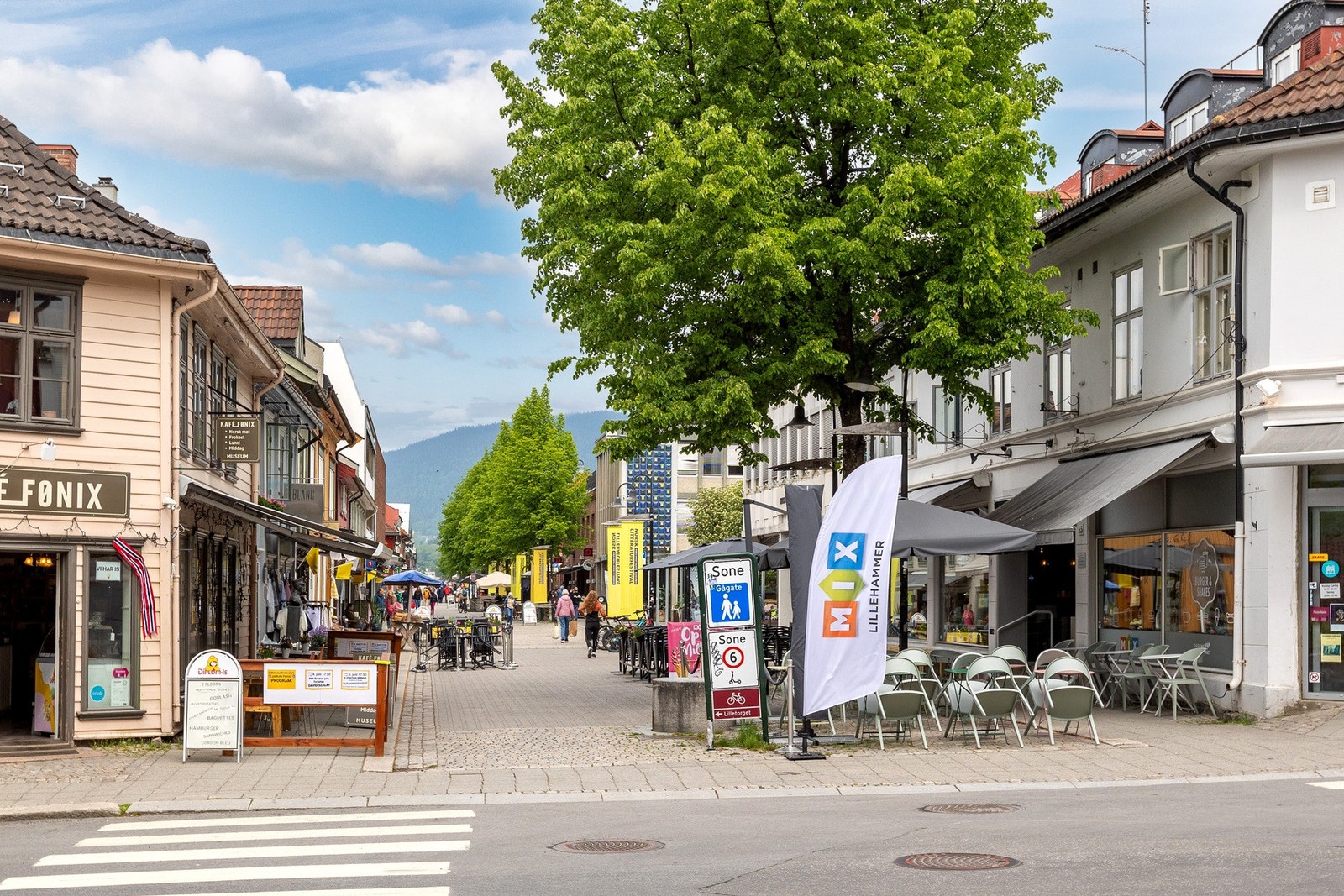 Kort ruseltur til Gågata i Lillehammer Galleribilde