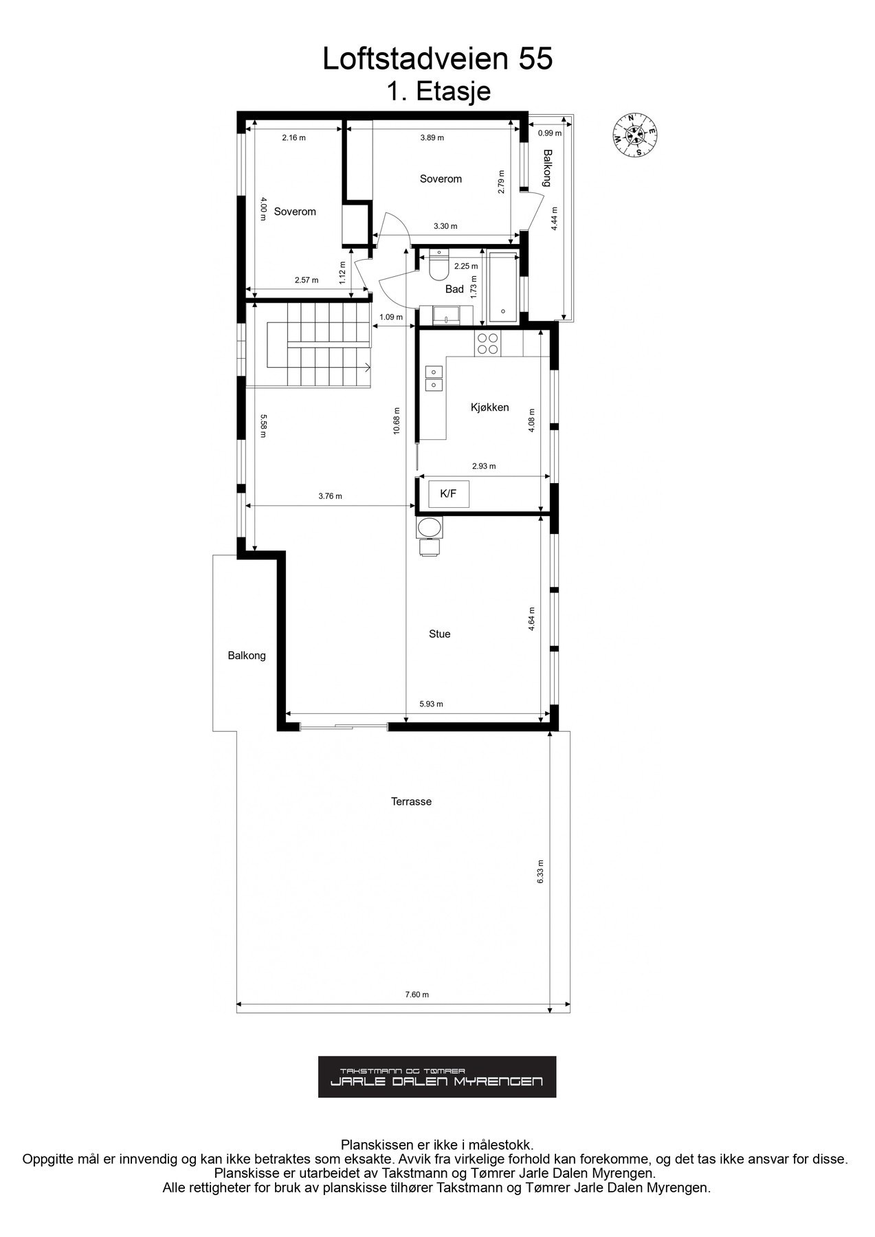 Plantegning hovedetasje Galleribilde