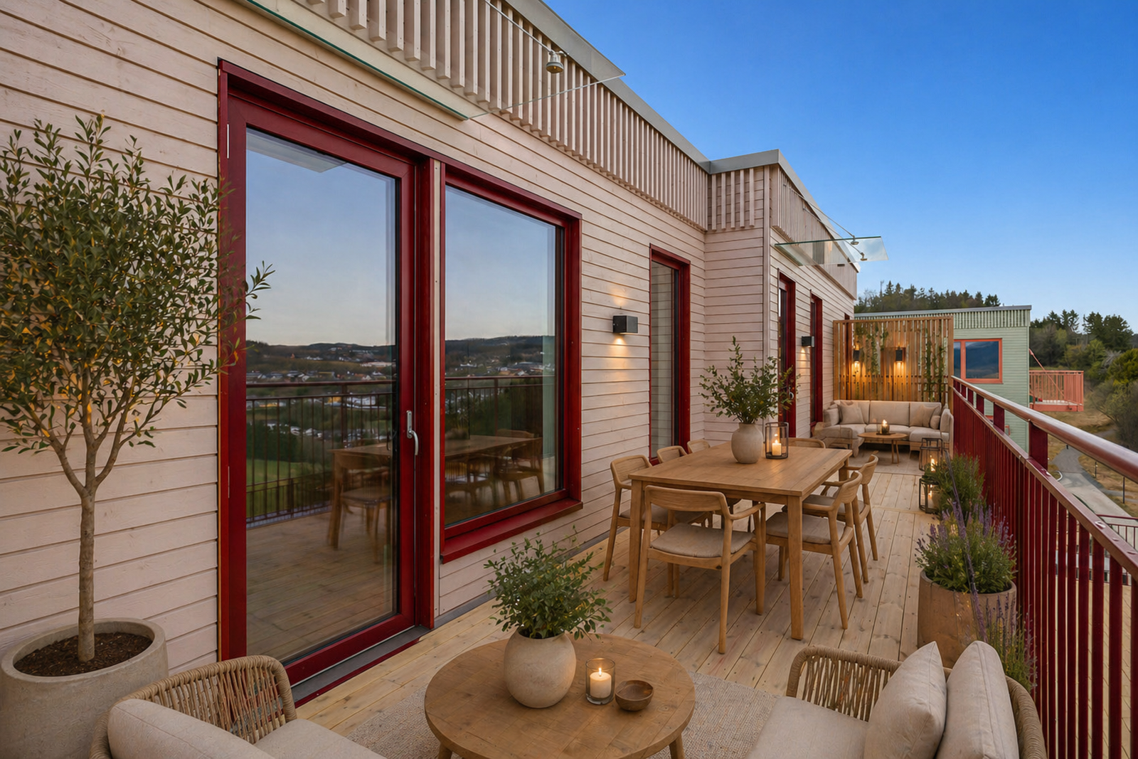 Flott veranda. Galleribilde