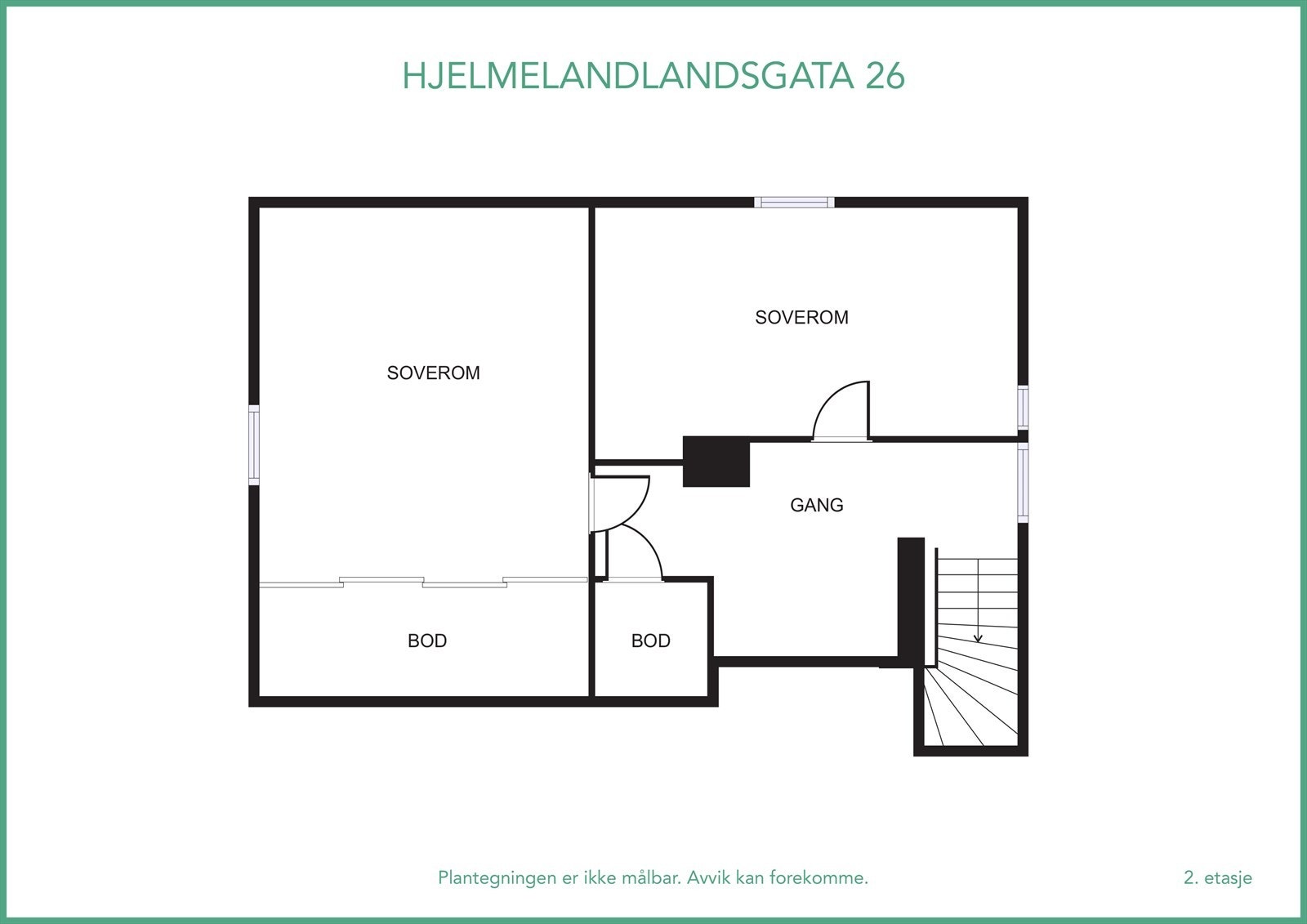 Plantegning loftetasje - se også virtuell visning! Galleribilde