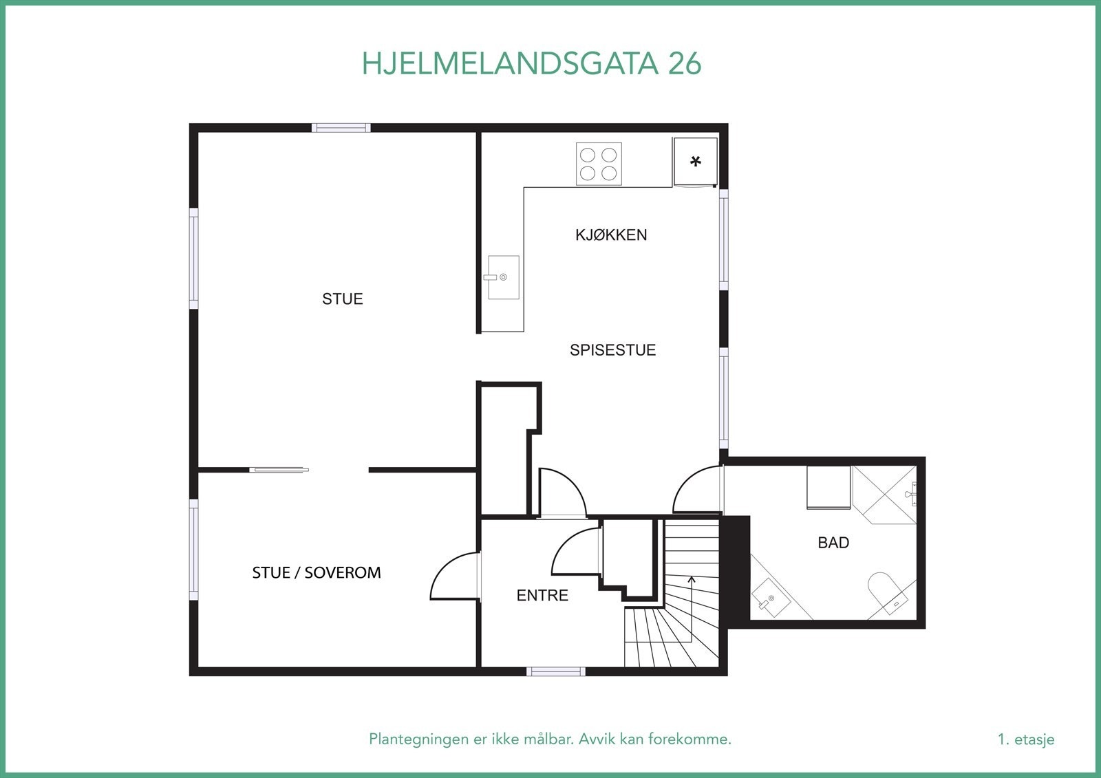 Plantegning 2.etasje - se også virtuell visning! Galleribilde