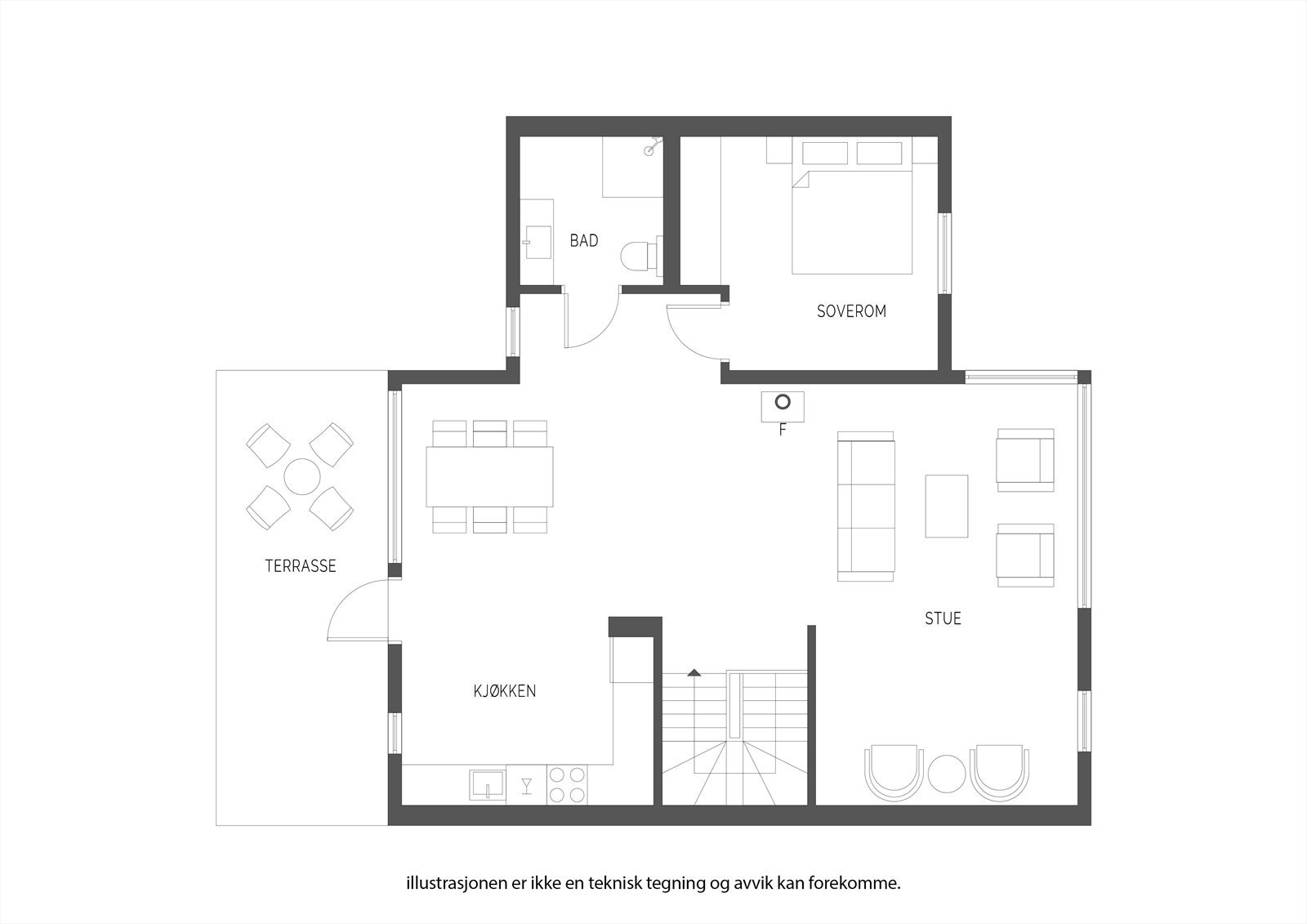 Plantegning 2 etasje. Galleribilde