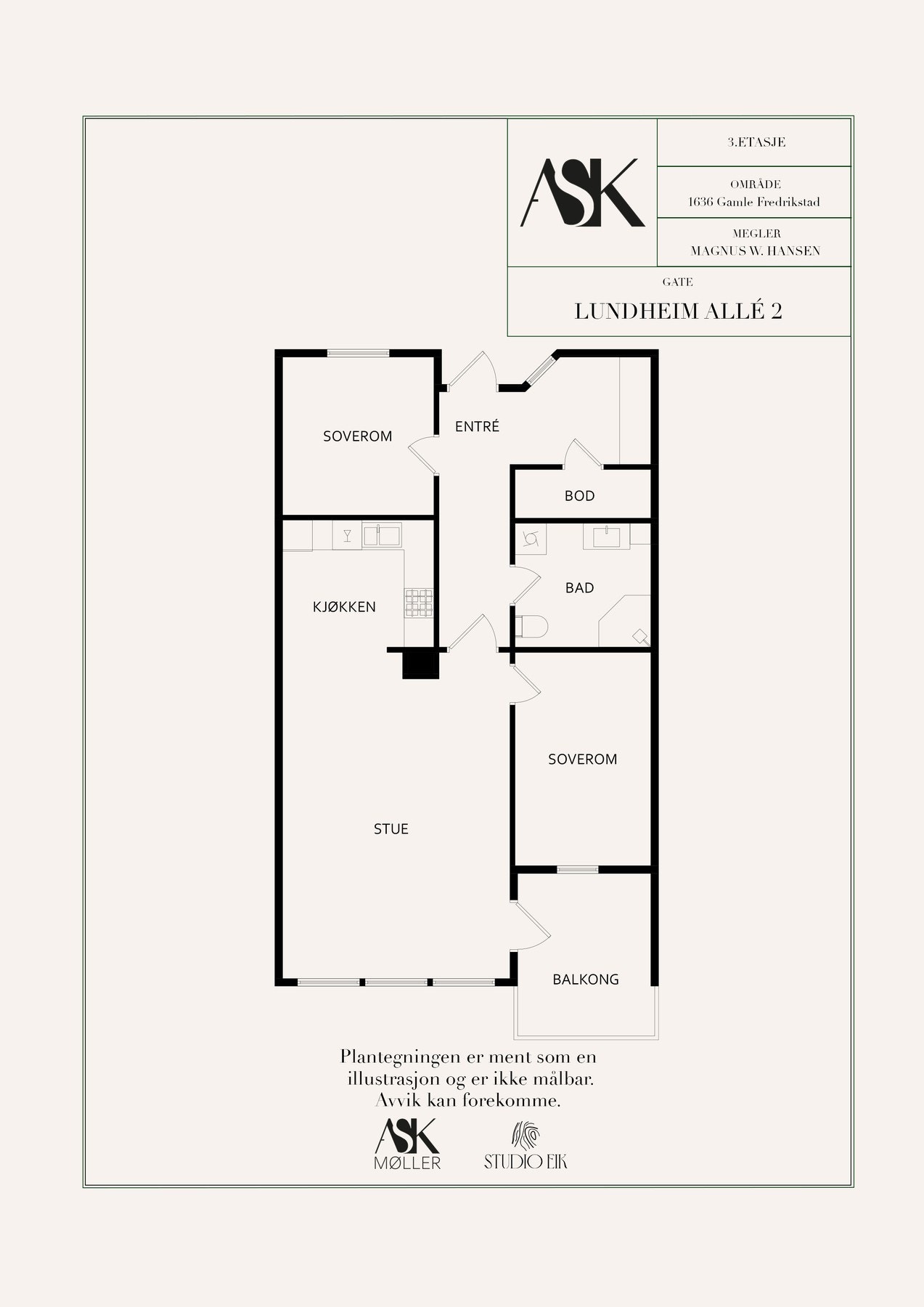 Plantegning Galleribilde
