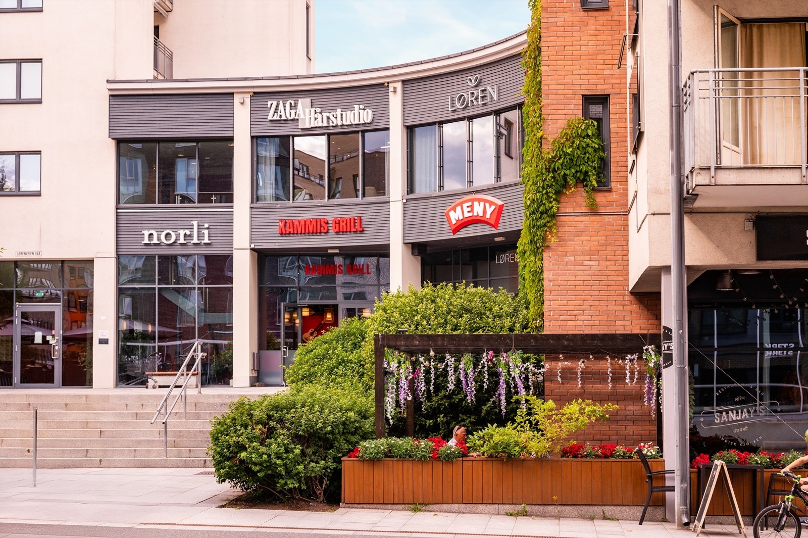 Kort vei til Løren Torg med stor Meny-butikk, apotek, bokhandel m.m. Galleribilde